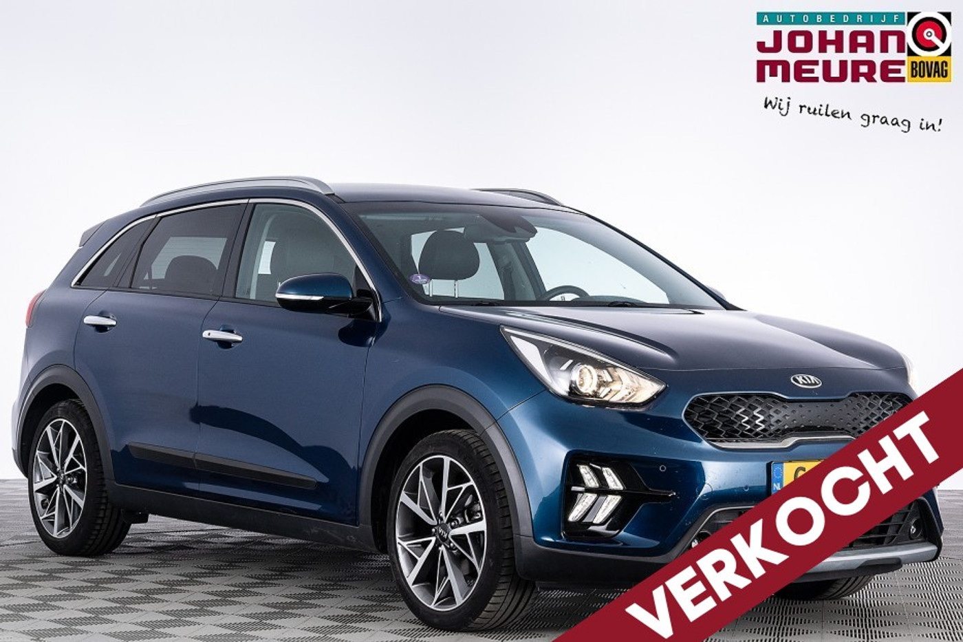 Kia Niro 1.6 GDi Hybrid DynamicPlusLine | Half LEDER | ECC | NAVI | VELGEN *BEVRIJDINGSDAG 05 mei OPEN!* 2019 - voorkant