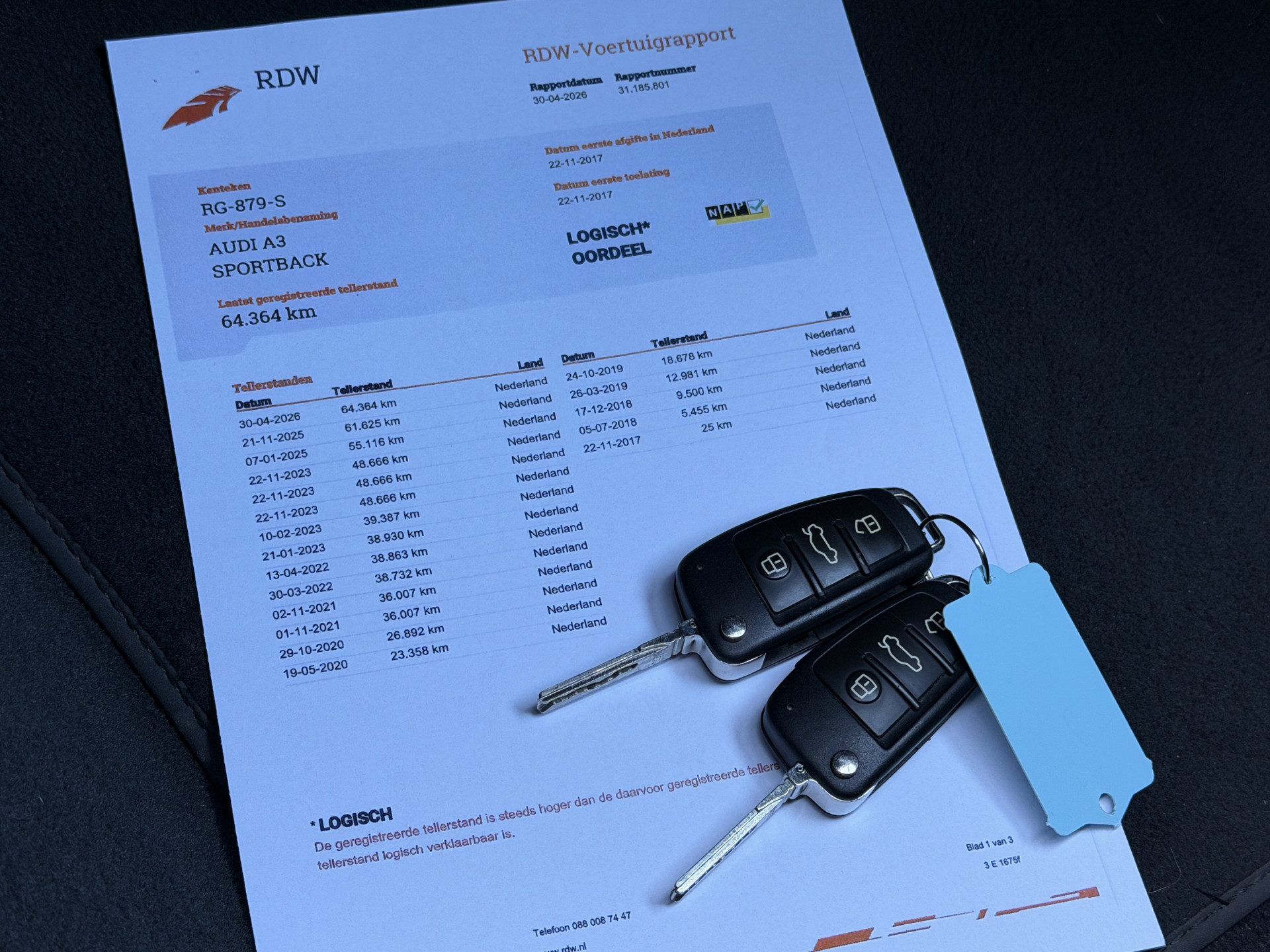 Foto van Audi A3 Sportback