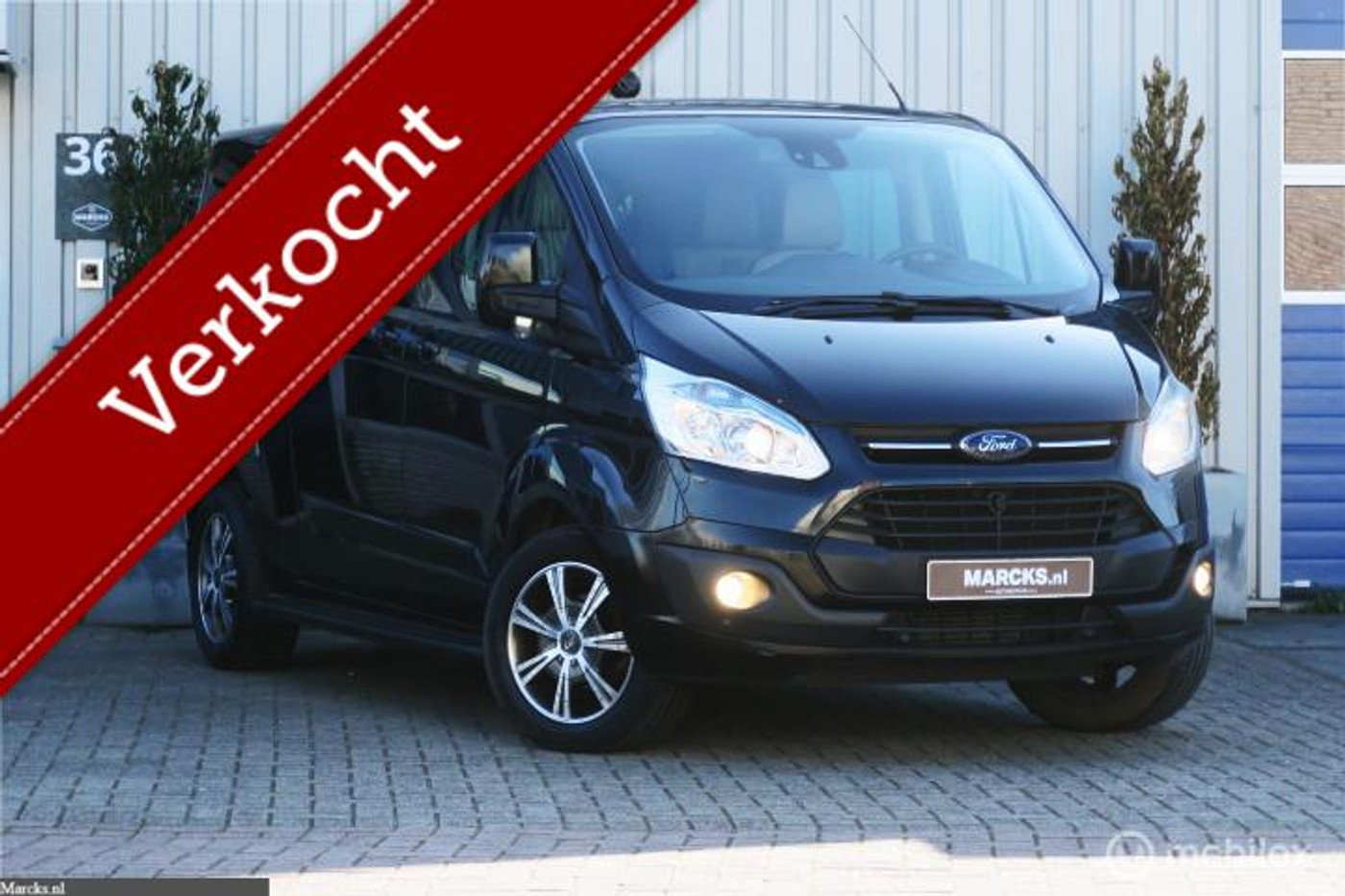 Ford Transit Custom L2 Dubbel cabine - LEER - 2 SCHUIFDEUREN - 2013 - voorkant