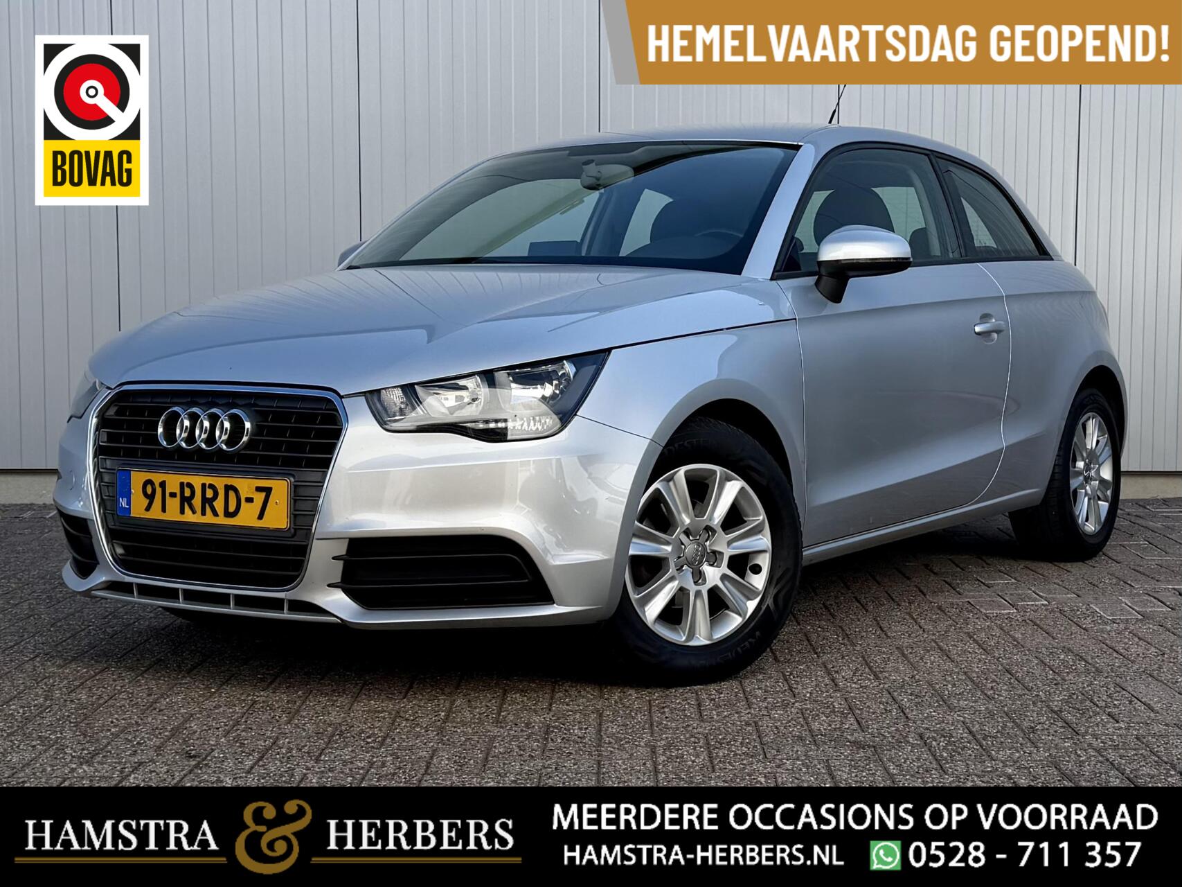 Audi Audi A1 1.2 TFSI Ambition grijs 2011 - voorkant
