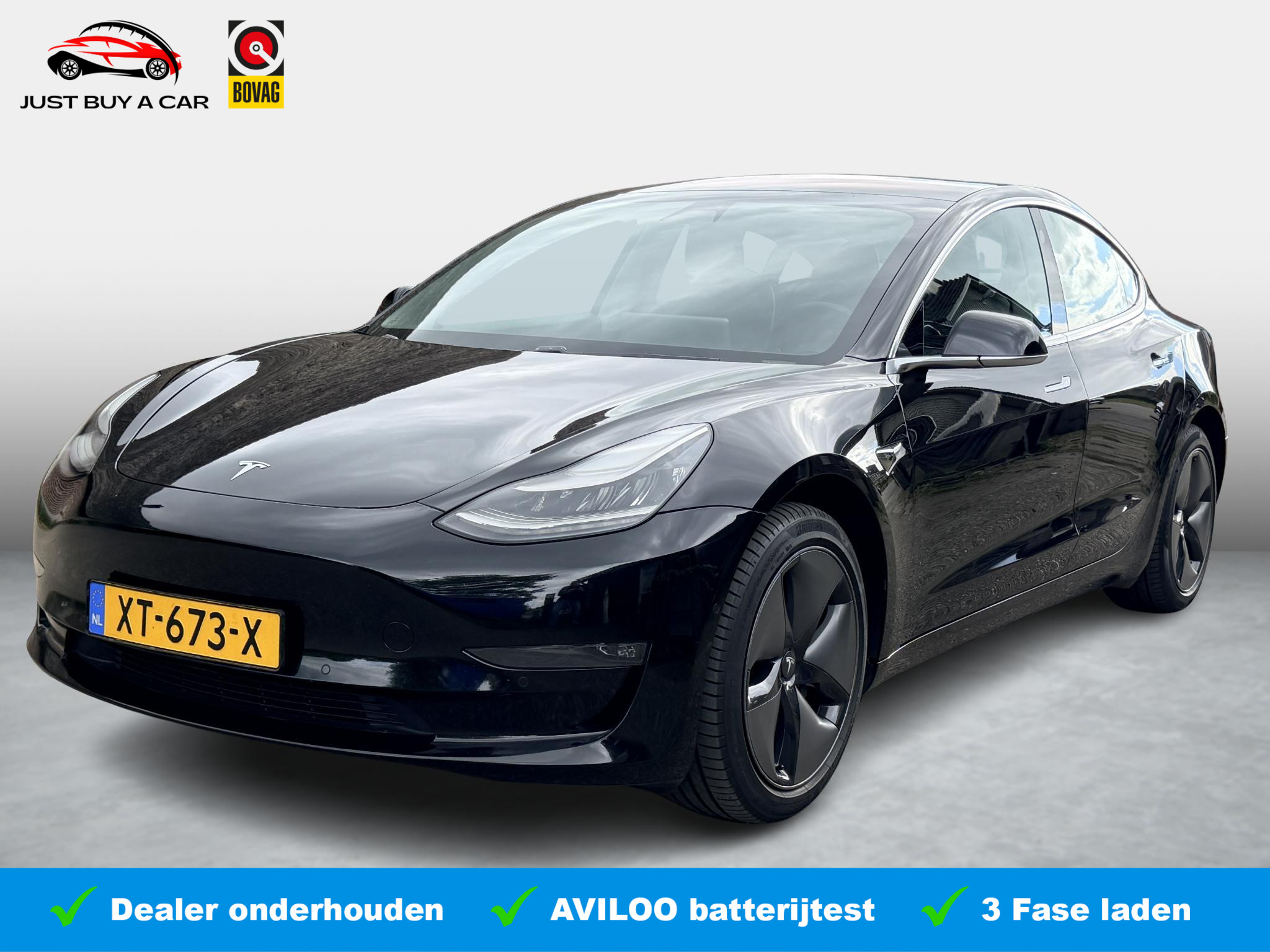 Tesla Model 3 Long Range AWD 75 kWh 2019 - voorkant