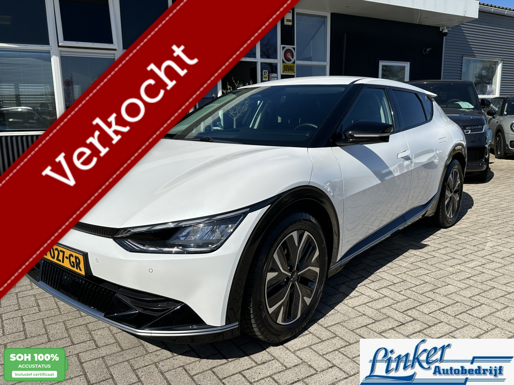 Kia Ev6 Plus 77.4 kWh - NL-AUTO TREKH CARPLAY MERIDIAN AUDIO 2021 - voorkant