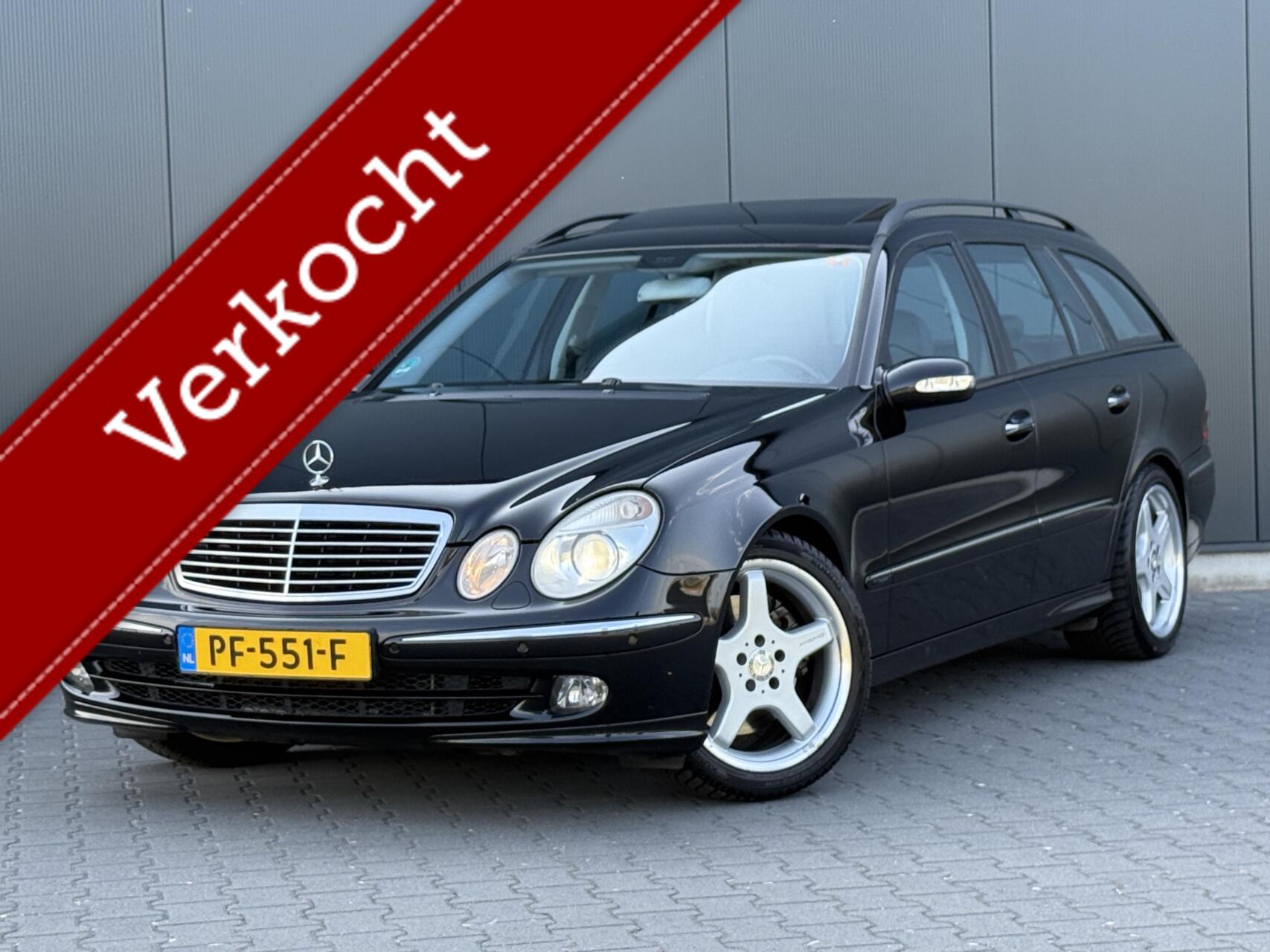 Mercedes-Benz E-klasse Combi 500 Avantgarde 4-Matic Schuifdak - Xenon - Navi - Stoelkoeling 2005 - voorkant
