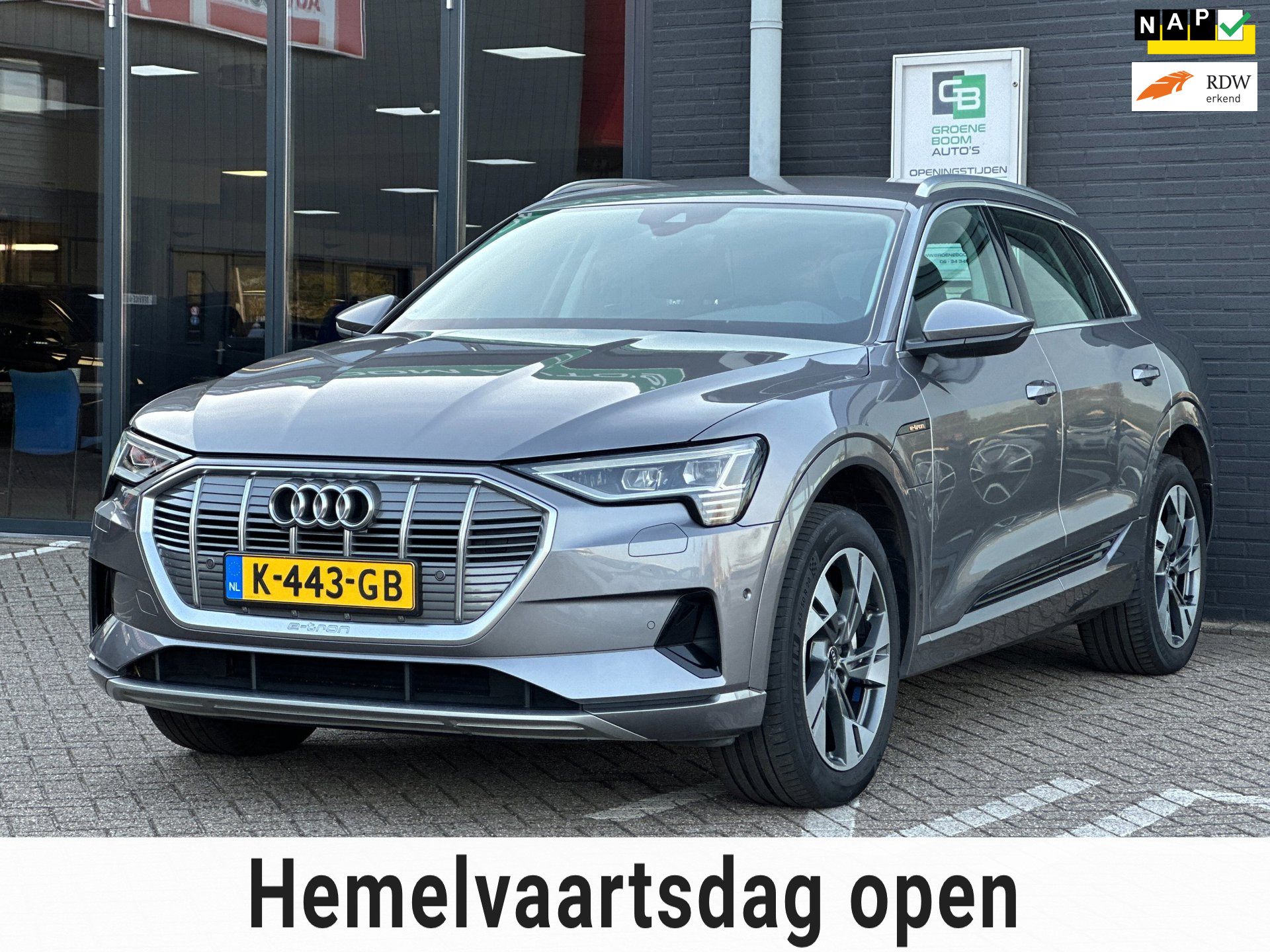 Audi E-tron 55 quattro Business edition 95 kWh/CARPLAY/NAVI/NETTE STAAT!! 2020 - voorkant