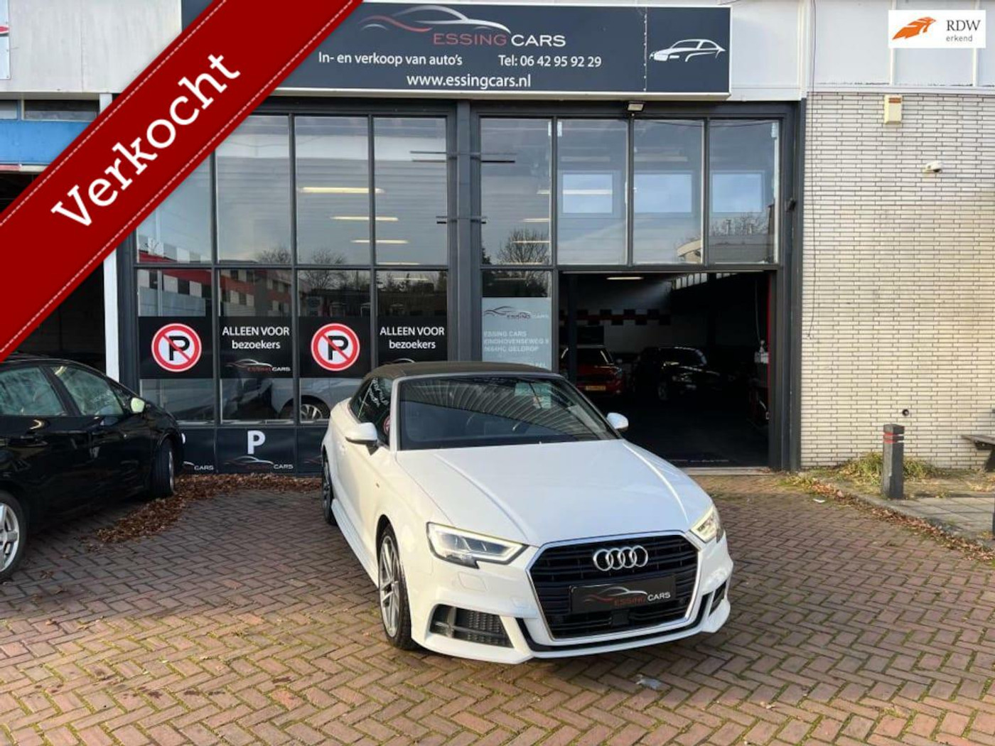 Audi A3 Cabriolet 1.4 TFSI CoD Sport 3x S Line Edition BOMVOL 2017 - voorkant