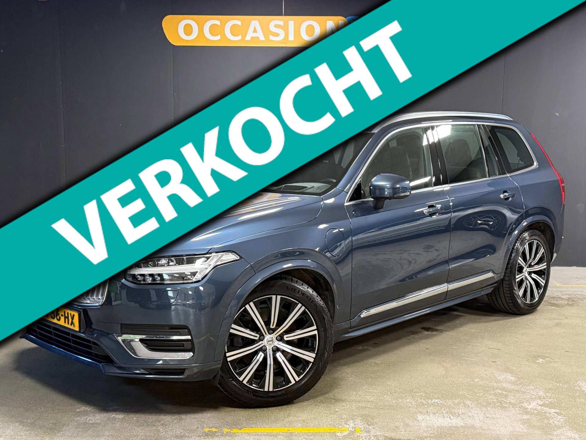 Volvo Xc90 2.0 T8 Recharge AWD Inscription Exclusive|PANO|LUCHTVERING|TREKHAAK|KEYLESS|MEMORY|HARMAN|ACC|CARPLAY|STOELV|20INCH| 2021 - voorkant