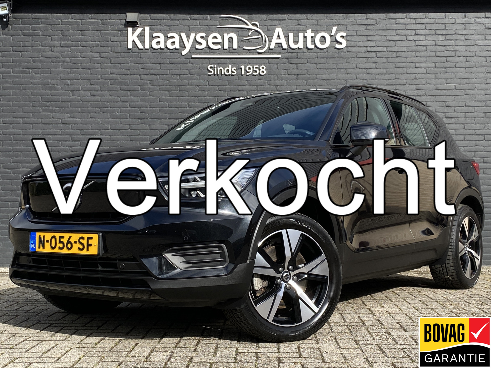 Volvo XC40 Recharge 78 kWh Twin Plus 408 pk AWD | 1e eigenaar | dealer onderh. | navigatie | trekhaak | warmtepomp | elektr. a. klep 2021 - voorkant