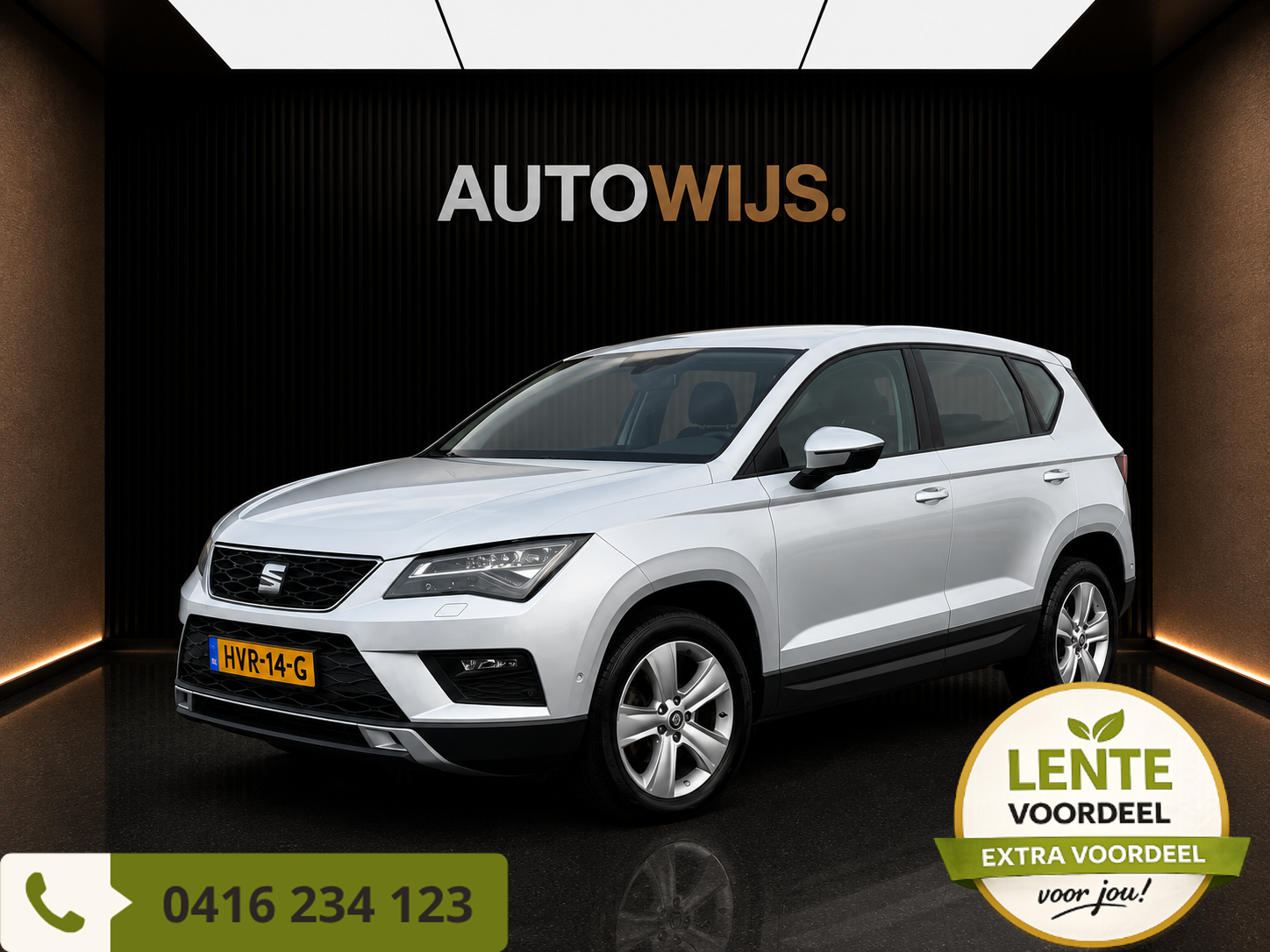 Seat Ateca 1.5 TSI FR Business Intense|AUT|LED|NAVI|67DKM 2019 - voorkant