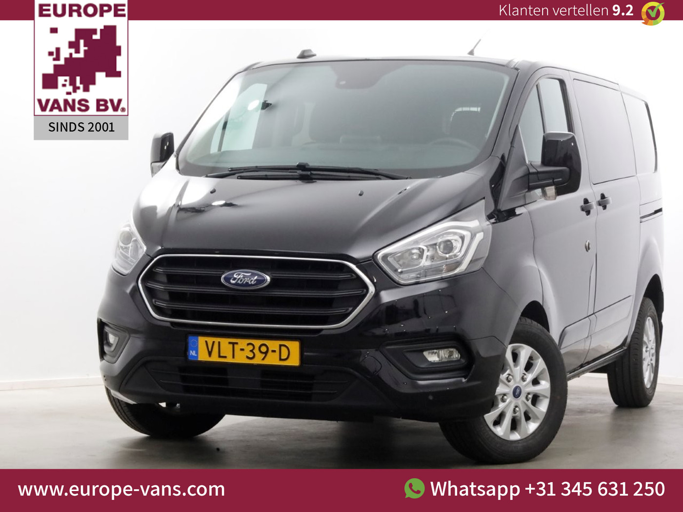 Ford Transit Custom 2.0 TDCI 130pk L1H1 Automaat D.C. Limited Airco/Navi/2x Schuifdeur 10-2021 2021 - voorkant