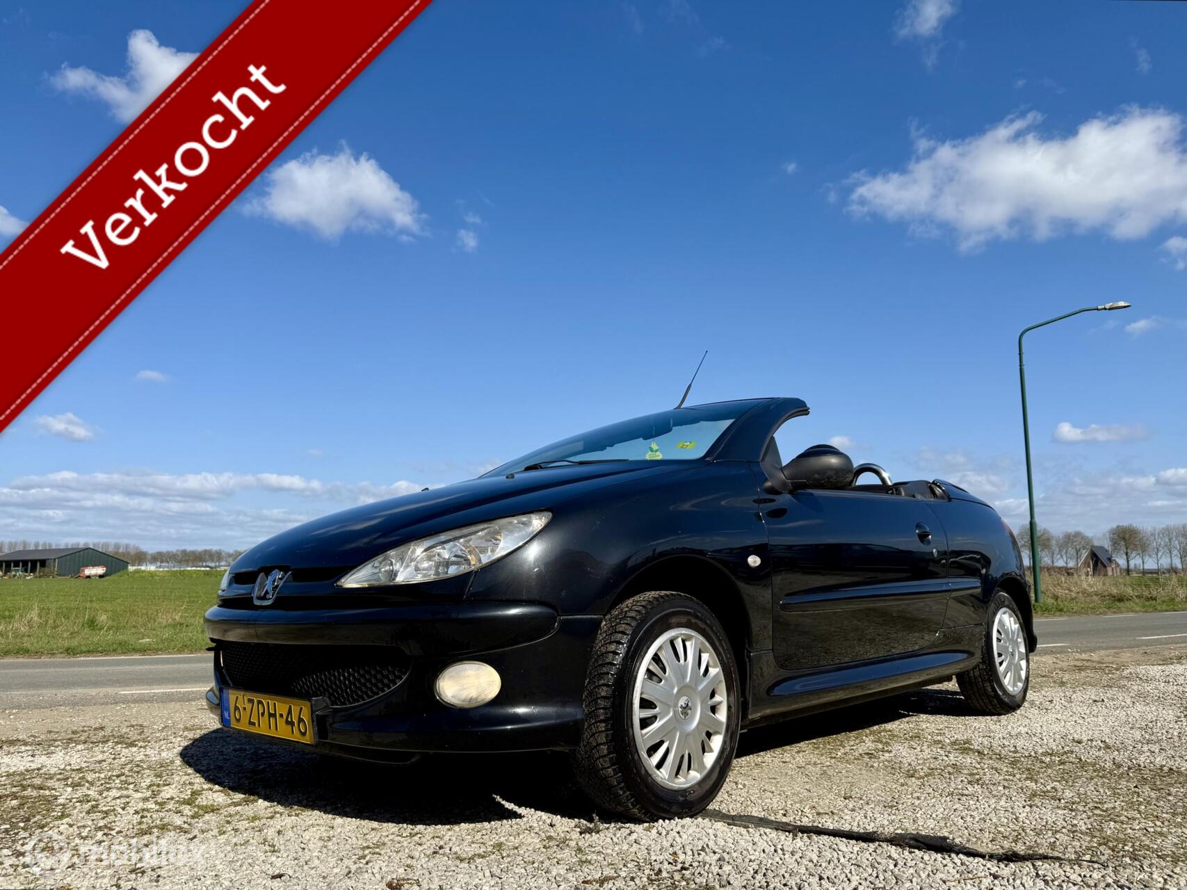 Peugeot 206 CC 1.6-16V, BJ 2004, Nette Cabrio, APK Apr 2027 2004 - voorkant