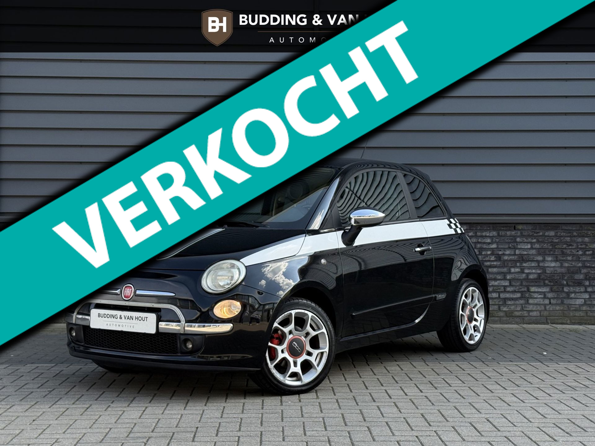 Fiat Fiat 500 1.4-16V Pop Sport 100 PK Airco Leder 2008 - voorkant