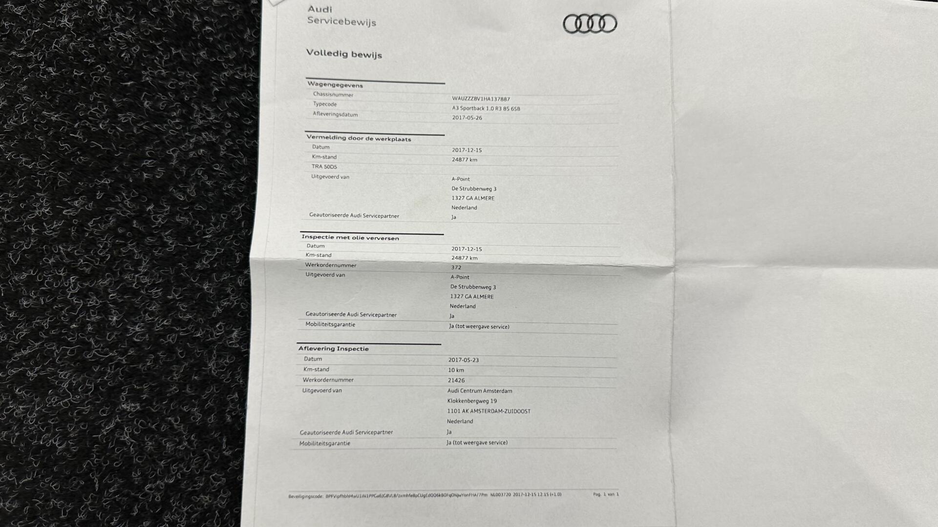 Foto van Audi A3 Sportback