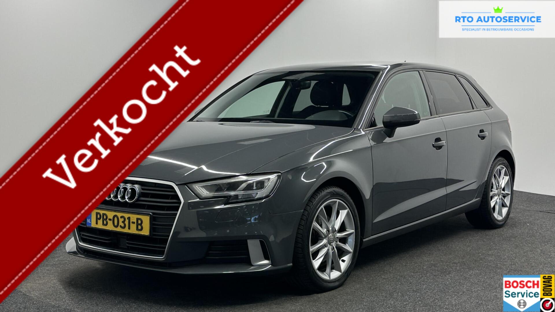 Audi A3 Sportback 1.0 TFSI Design Pro Line Plus NAVI ADAPTIEF CRUISE ECC. 2017 - voorkant