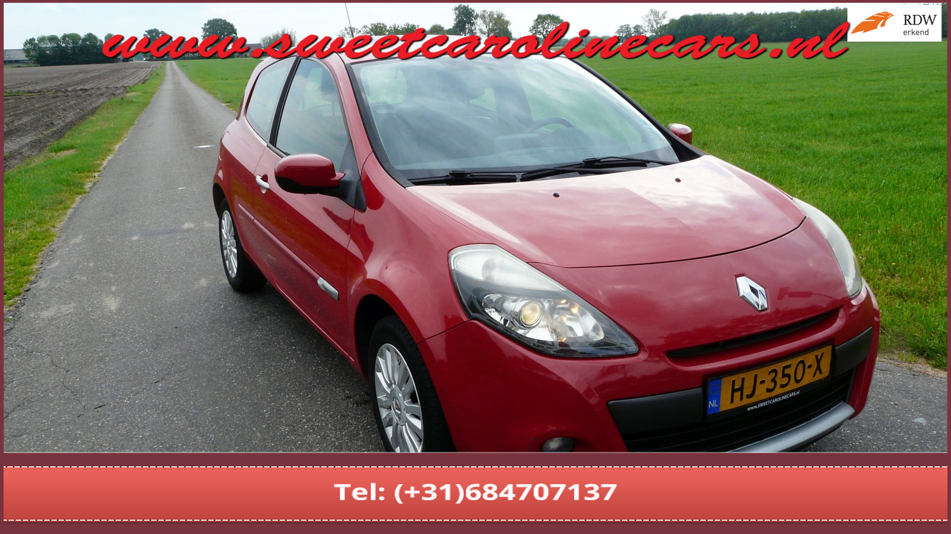 Renault Clio 1.2 Dynamique 2009,Airco,Elec.pakket,Lmv's! 2009 - voorkant