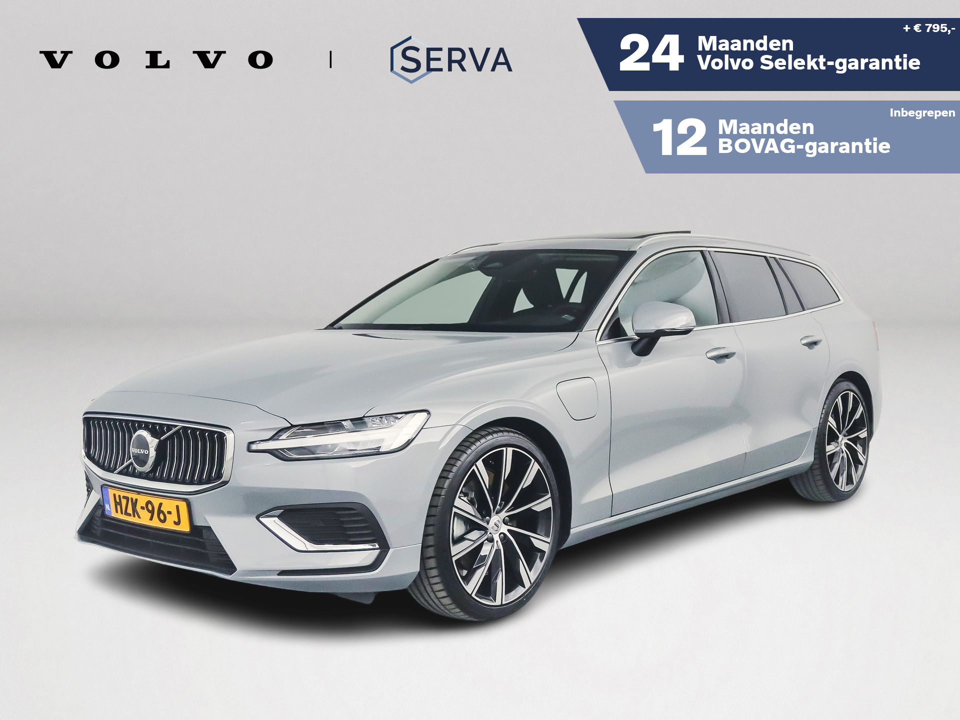 Volvo V60 T6 Aut. Plug-in hybrid AWD Plus Bright | Panoramadak | Parkeercamera | Stoel- en stuurverwarming 2025 - voorkant