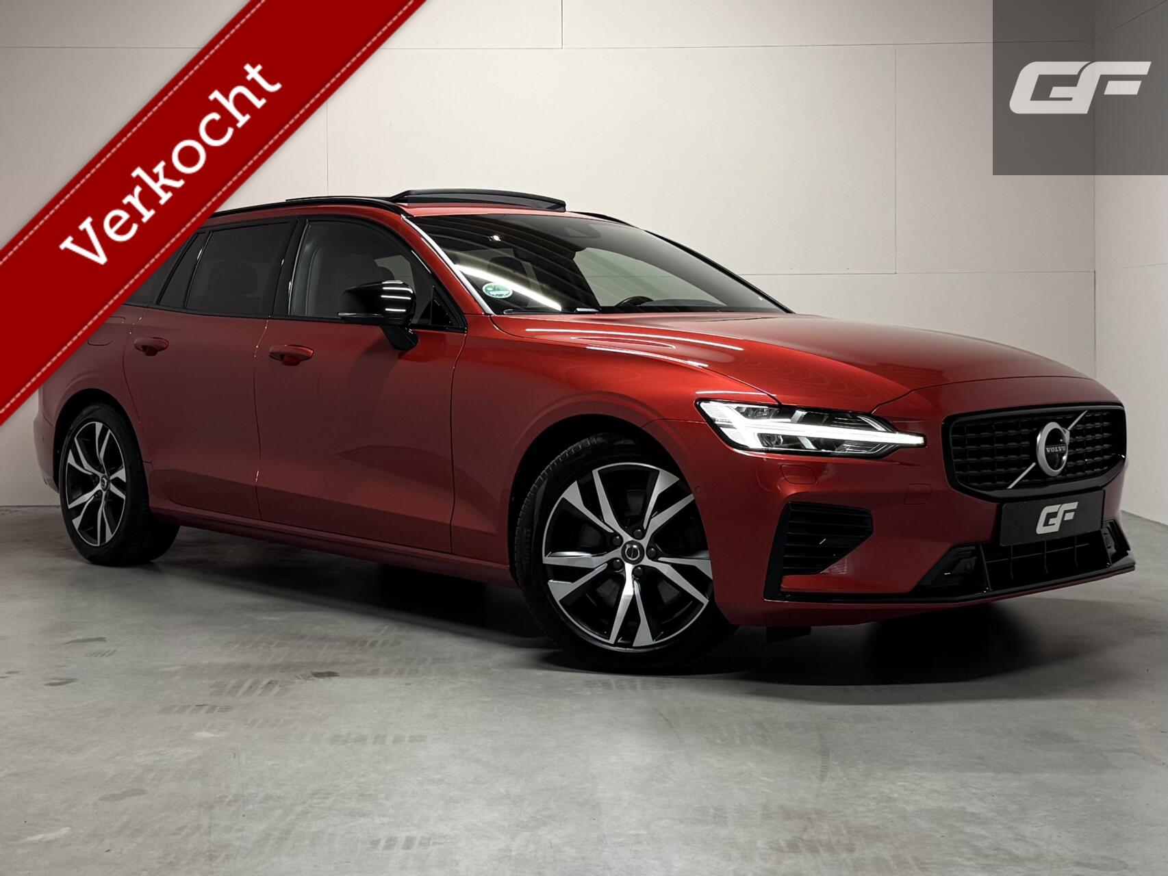 Volvo V60 2.0 T8 Twin Engine AWD R-Design Pano H/K 360 HUD 2020 - voorkant