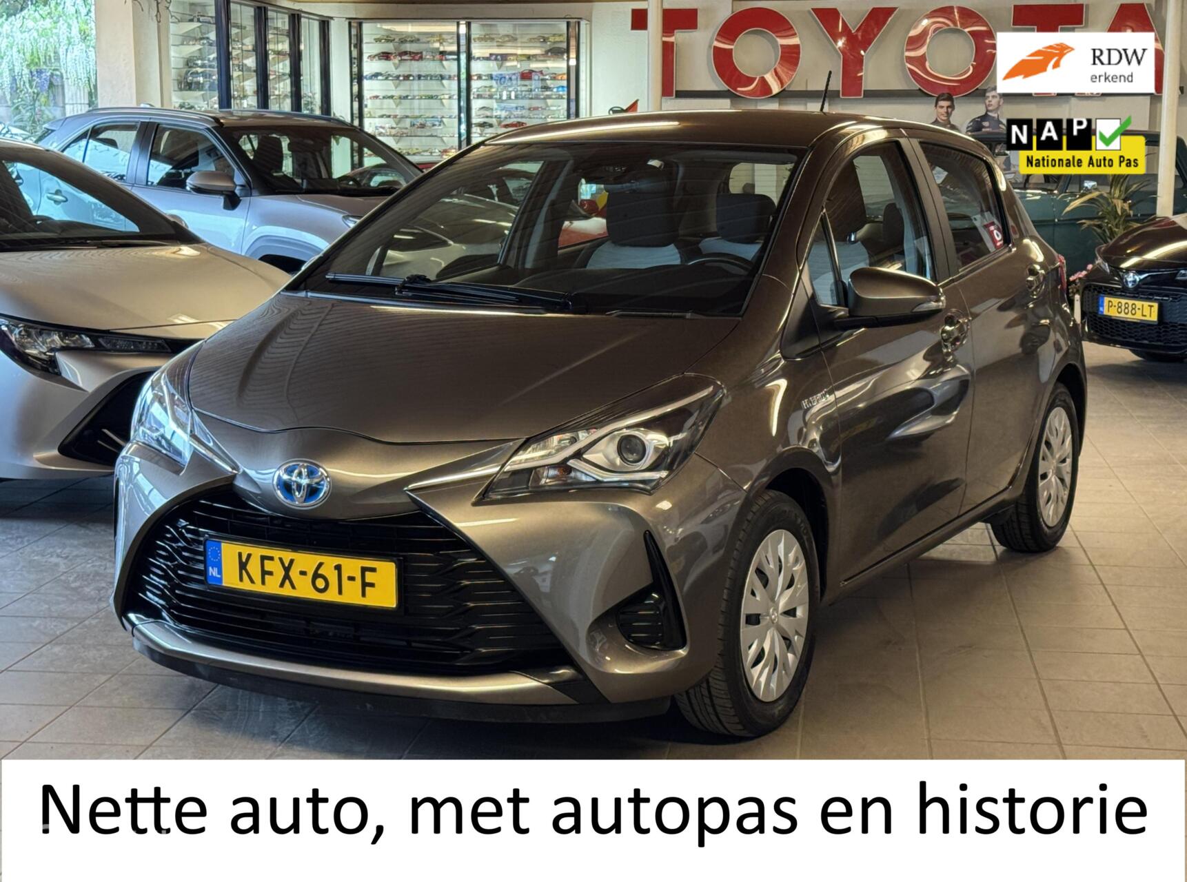 Toyota Toyota Yaris Hybrid 1.5 Hybrid Active, Autopas Met historie 2018 - voorkant