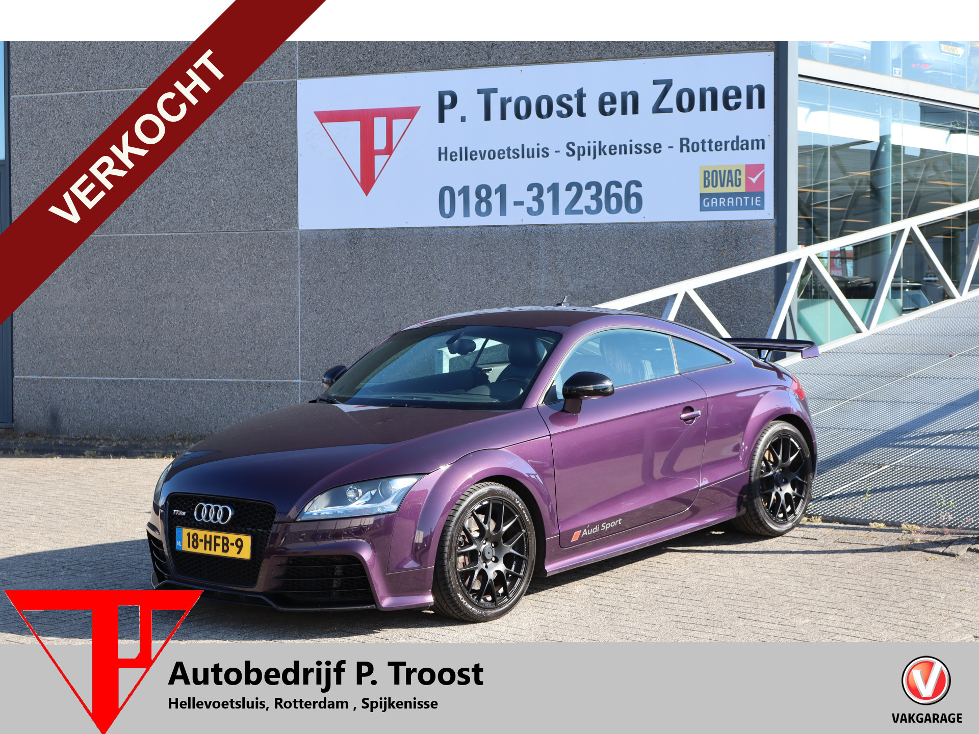 Audi Audi TT 3.2 V6 quattro TT RS uitgevoerd! MEENEEMPRIJS!! Automaat/Kleppensysteem/Stoelverwarming/Bose audio/Cruise control/Lederen RS voorstoelen/Parkeersensoren/Bluetooth/Automatische airco 2007 - voorkant