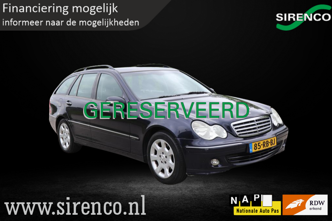 Mercedes-Benz C 180 Kompressor 180 K. Elegance | climate & cruise control | automaat | door inruil verkregen 2005 - voorkant