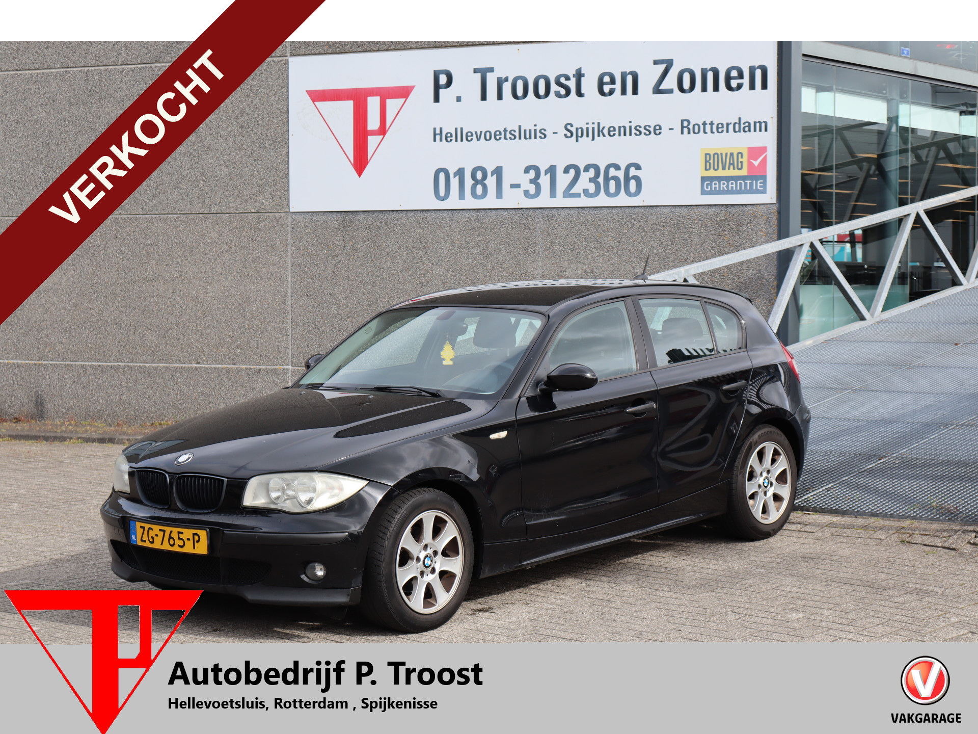 BMW 1er Reihe 116i MEENEEMPRIJS/HANDELSPRIJS/EXPORTPRIJS APK TOT 03-06-2026 2006 - voorkant