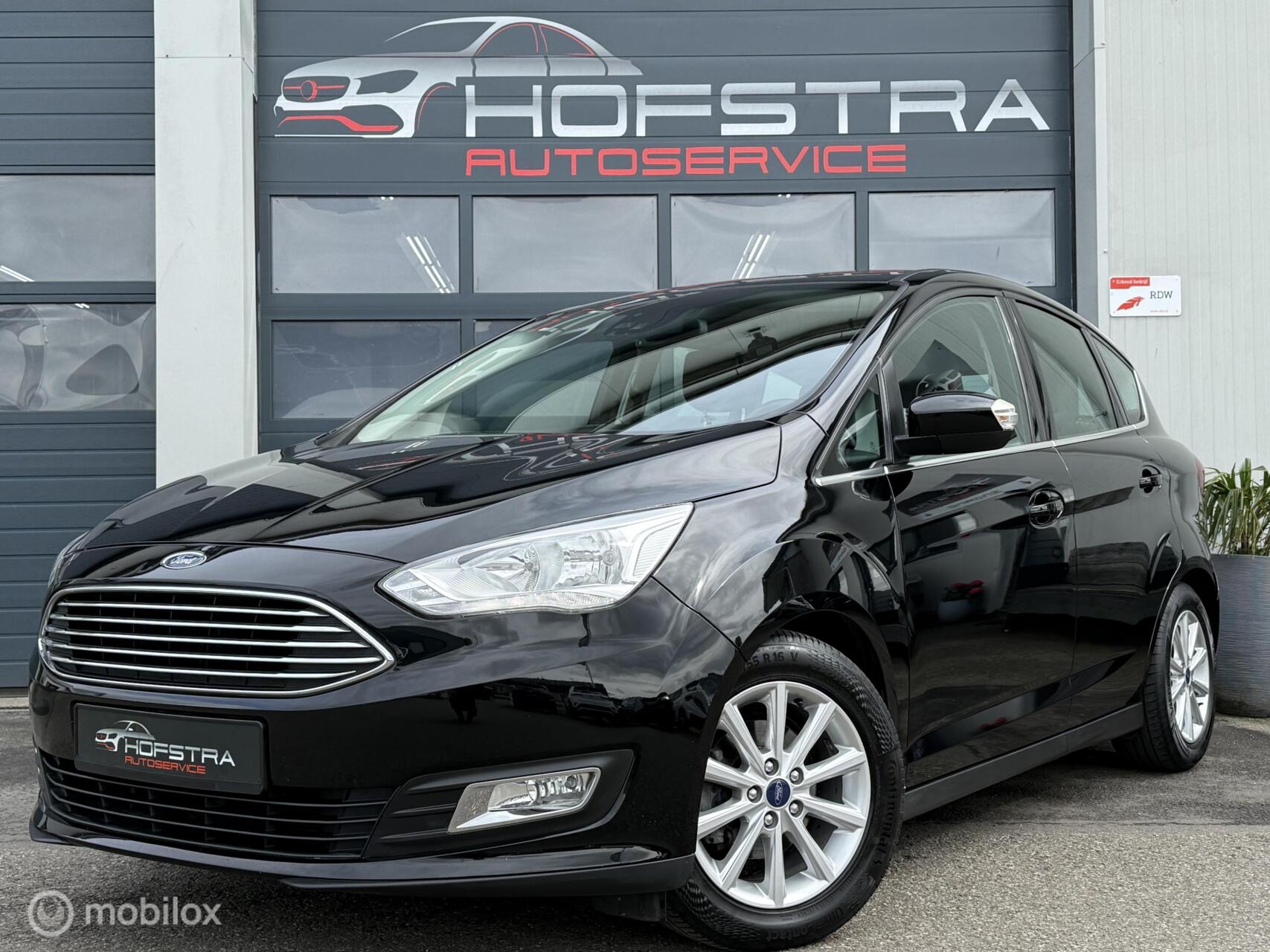 Ford C-max 1.0 Titanium Trekhaak CarPlay Clima PDC Keyless 2018 - voorkant