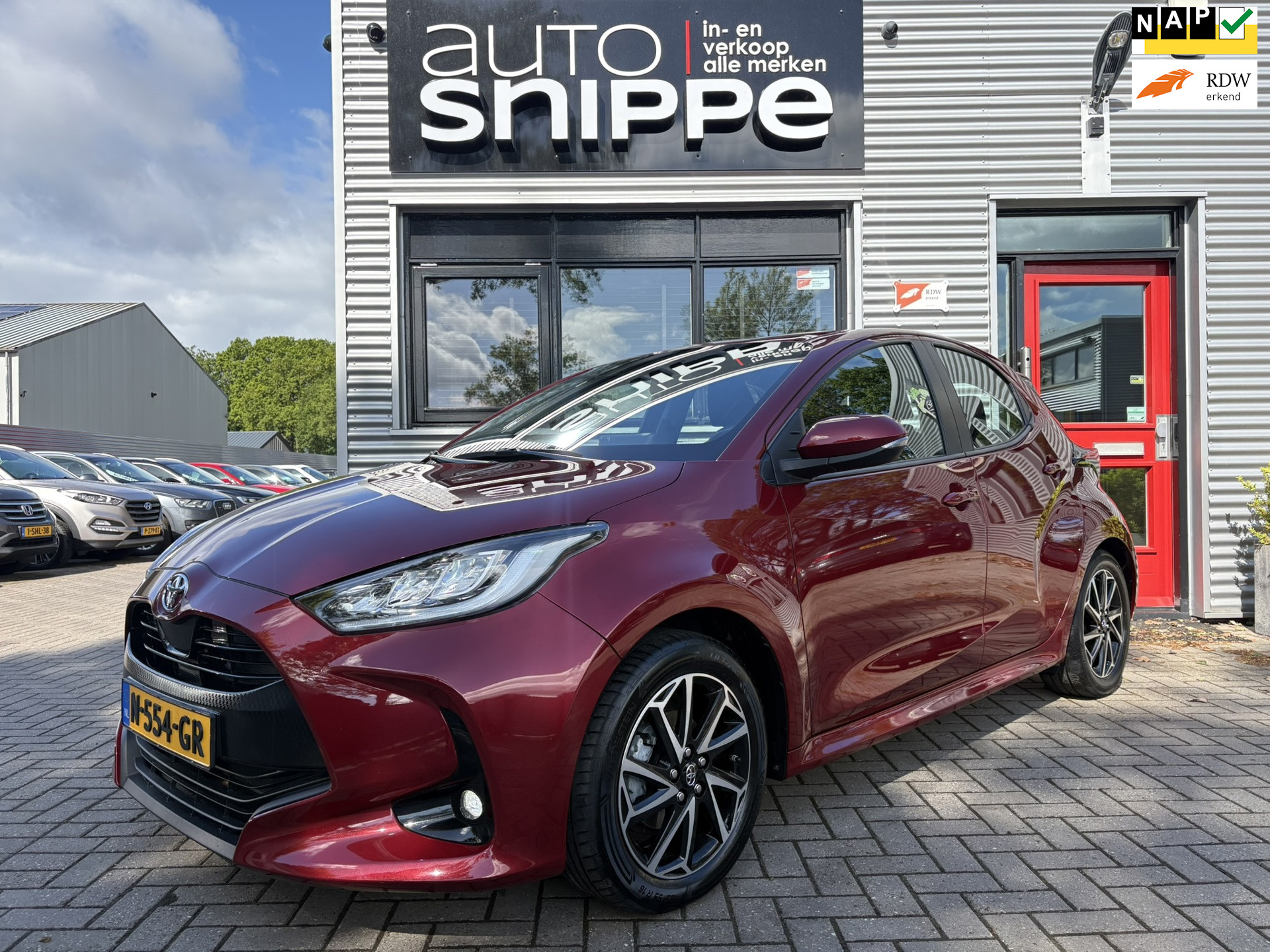 Toyota Toyota Yaris 1.5 VVT-i Dynamic -FULL LED-TREKHAAK-NAVI-BLUETOOTH-KEYLESS-LICHTMETALEN VELGEN-ADAPTIVE CRUISE-CAMERA-ORIGINEEL NL! 2021 - voorkant
