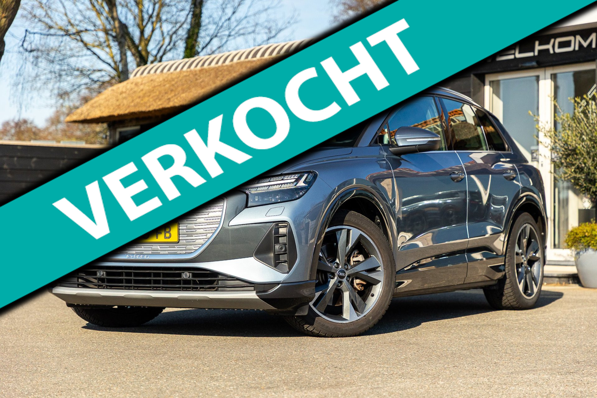 Audi Q4 E-tron 40 Advanced Edition 77 kWh SOH 94% I BTW Auto I Sonos I HeadUp I Adaptive Cruise I CarPlay I Rook & geurvrij 2022 - voorkant