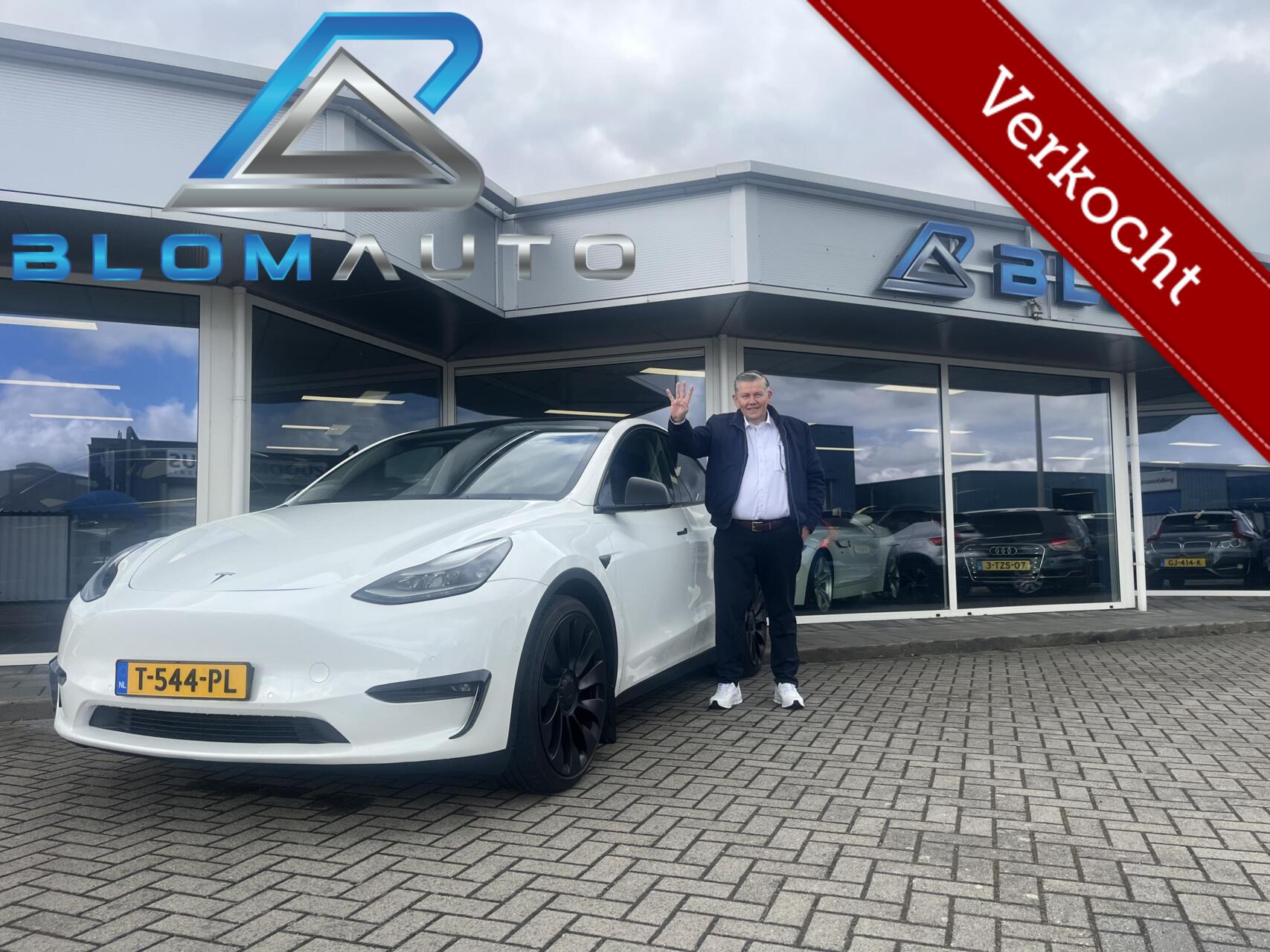 Tesla Model Y Performance AWD 75 kWh 462PK TREKHAAK+AUTOPILO 2022 - voorkant