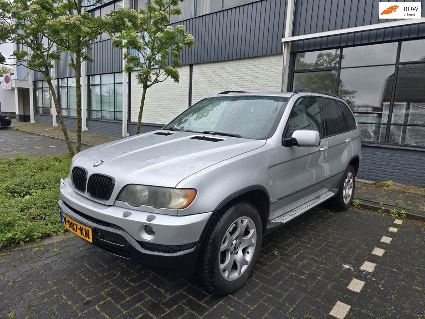 BMW X Reihe X5 3.0D 4WD Grijs Kenteken Bedrijfsauto Technisch Top Staat 2003 - voorkant