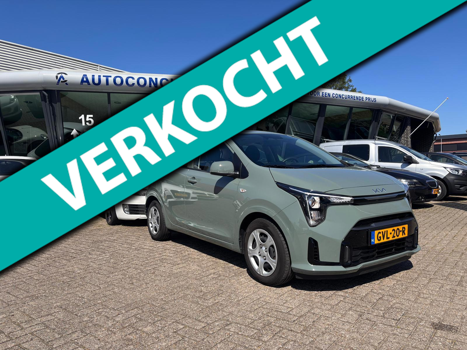 Kia Picanto 1.0 DPI DynamicLine, Nwe. model, Vol optie, Inruil mogelijk. 2024 - voorkant
