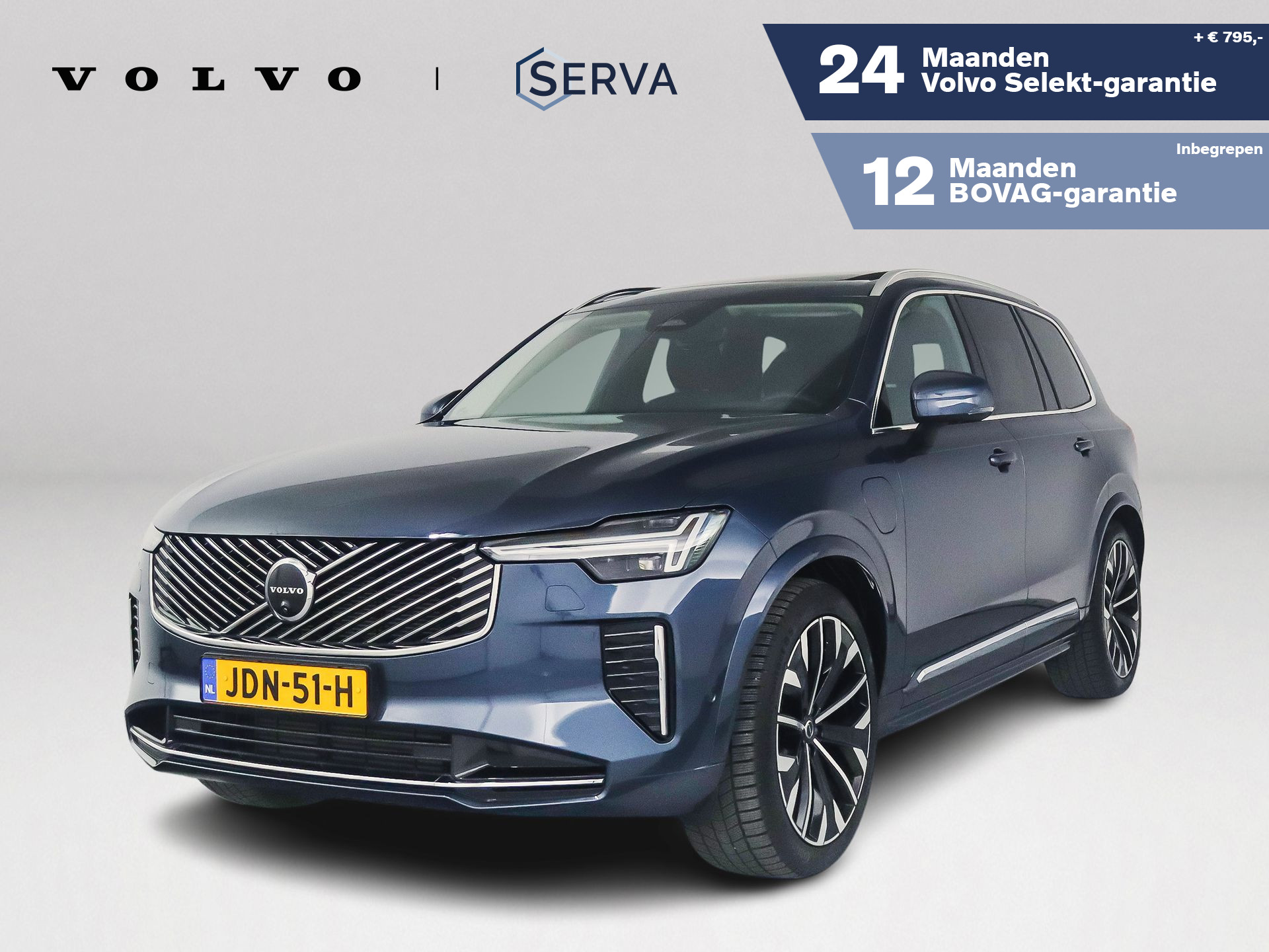 Volvo Xc90 T8 Plug-in hybrid AWD Ultra Bright | Panoramadak | 360° camera | Luchtvering | Head-up display | Harman Kardon | Stoel- en Stuurverwaring | Trekhaak 2025 - voorkant