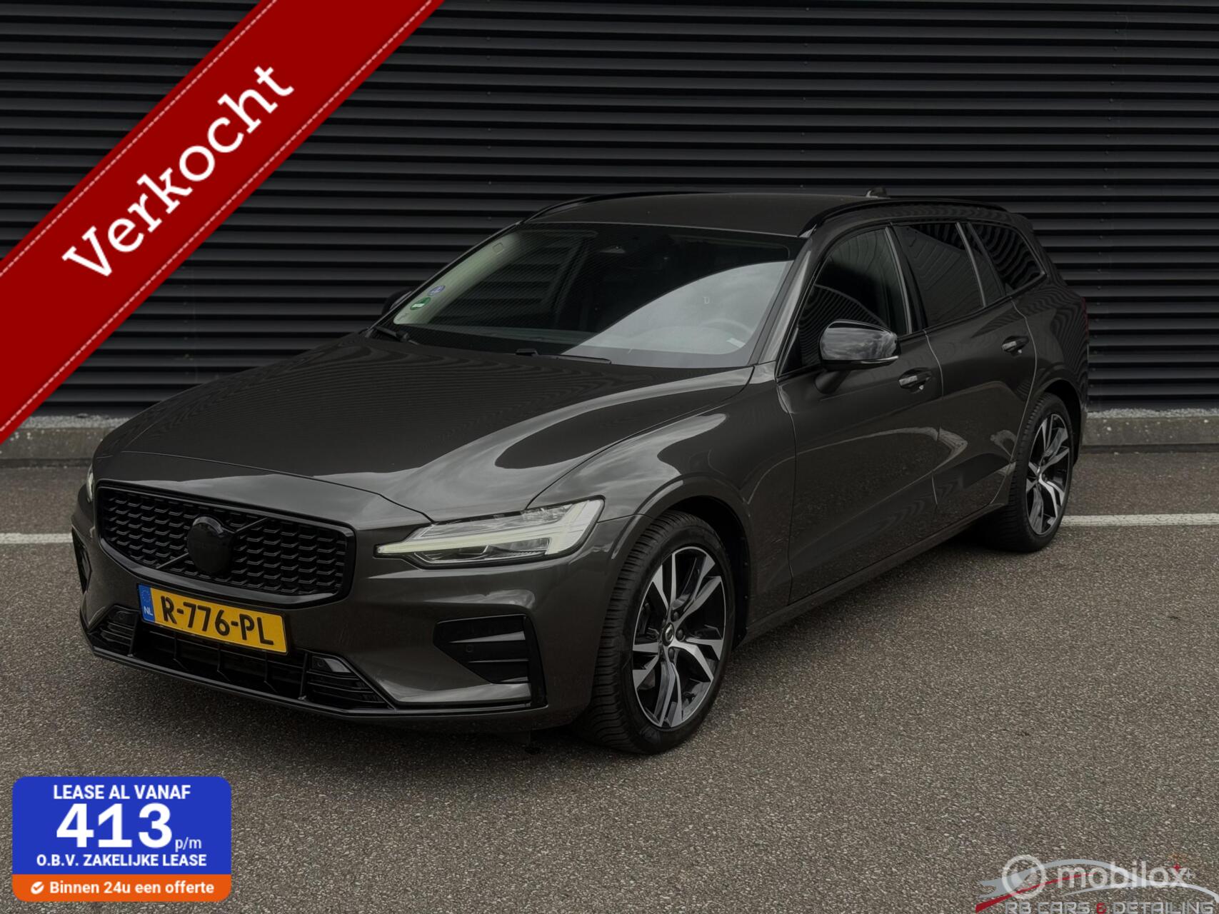Volvo V60 2.0 B3 Plus Dark, BTW, LED, ACC, Elek, Camera, 2022 - voorkant