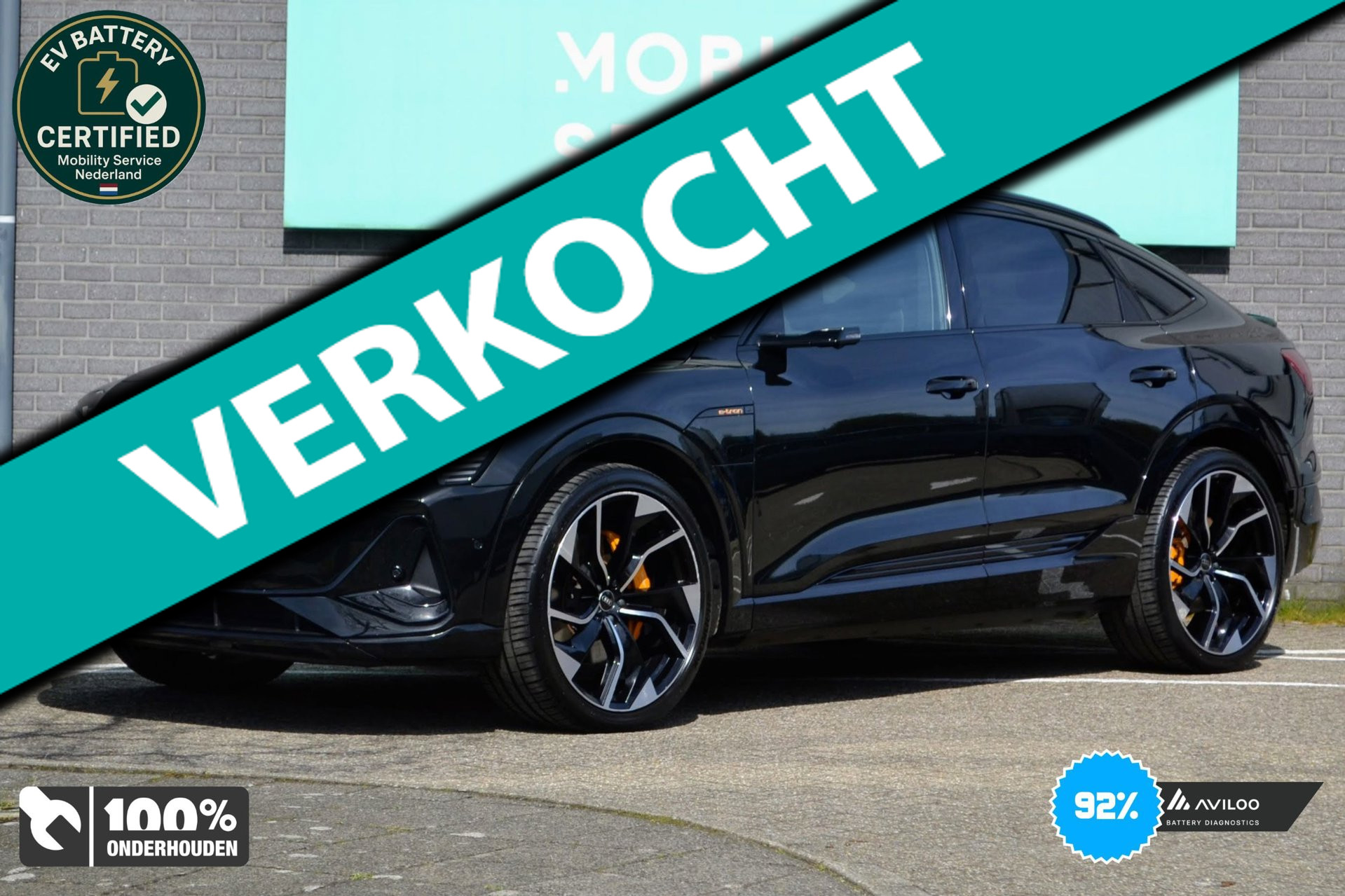 Audi E-tron Sportback 55 55 quattro edition 95 kWh SOH92% Pano LED CarPlay Cruise Vir. spiegels 2021 - voorkant