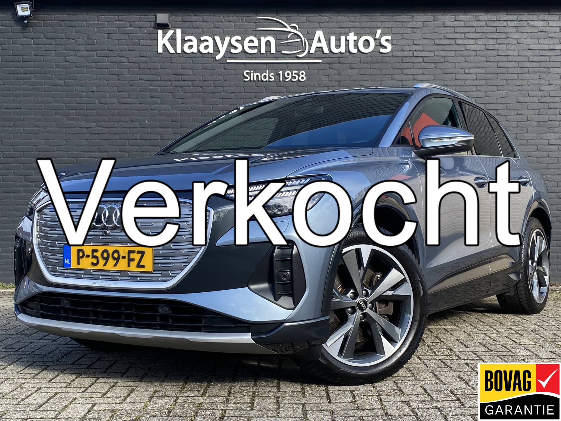 Audi Q4 E-tron 40 Launch Edition Advanced Plus 77 kWh | 1e eigenaar | navigatie | trekhaak | sportstoelen | elektr. achterklep 2022 - voorkant