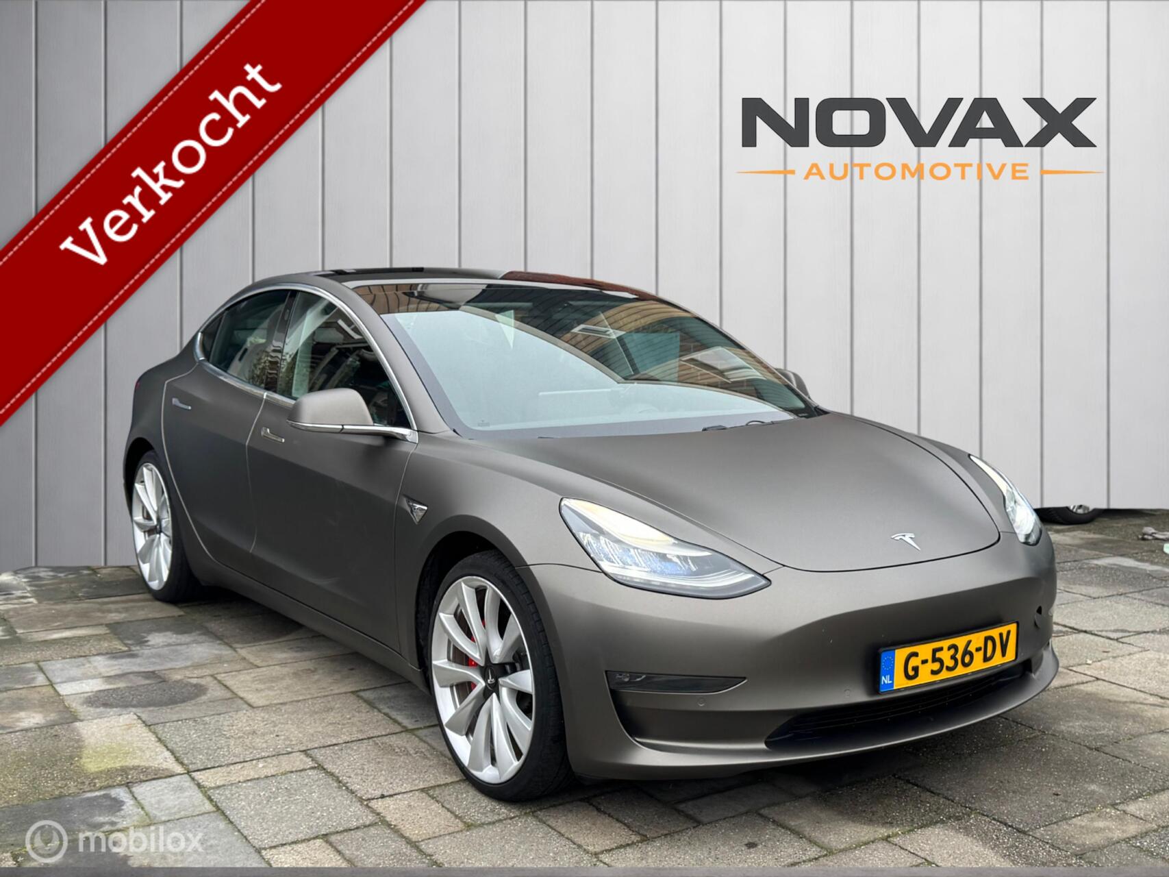 Tesla Model 3 Performance AWD 75 kWh 2019 - voorkant
