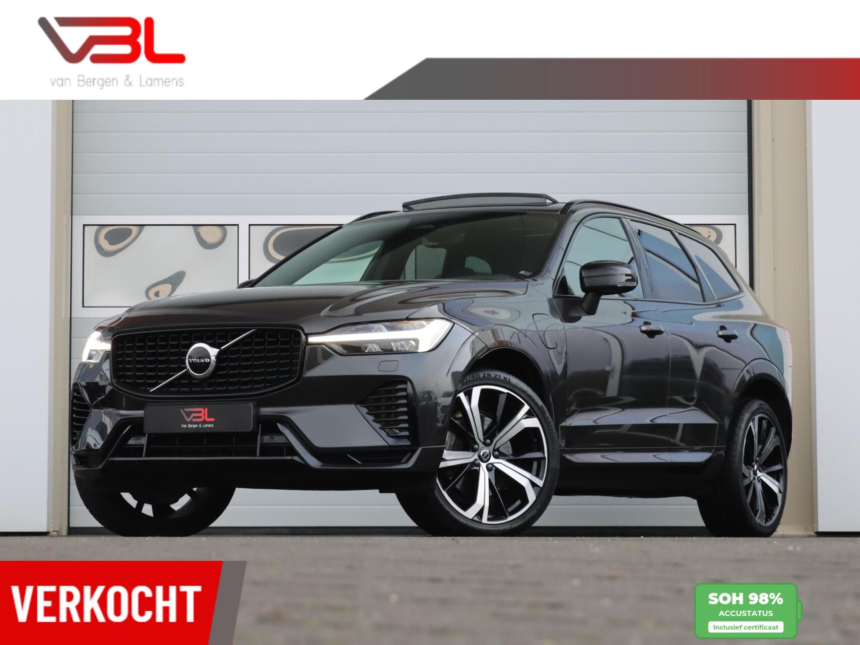 Volvo Xc60 2.0 T6 Plug-in hybrid 350PK AWD Ultimate Dark | SOH 98% | Long Range 2022 - voorkant