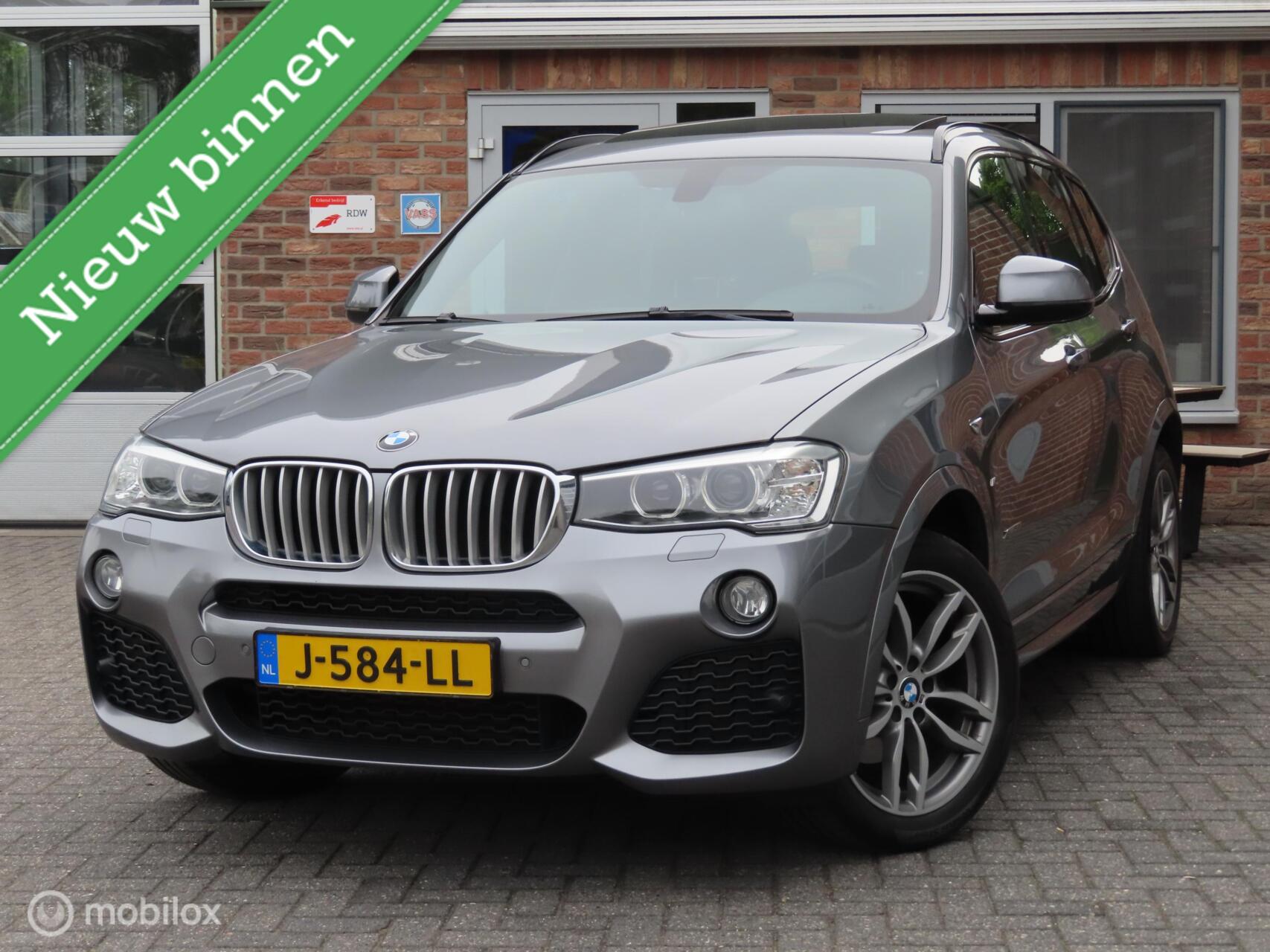 BMW X3 xDrive28i High Exe M-sport|Pano|Camera|Carplay|Electr Achterklep. 2016 - voorkant