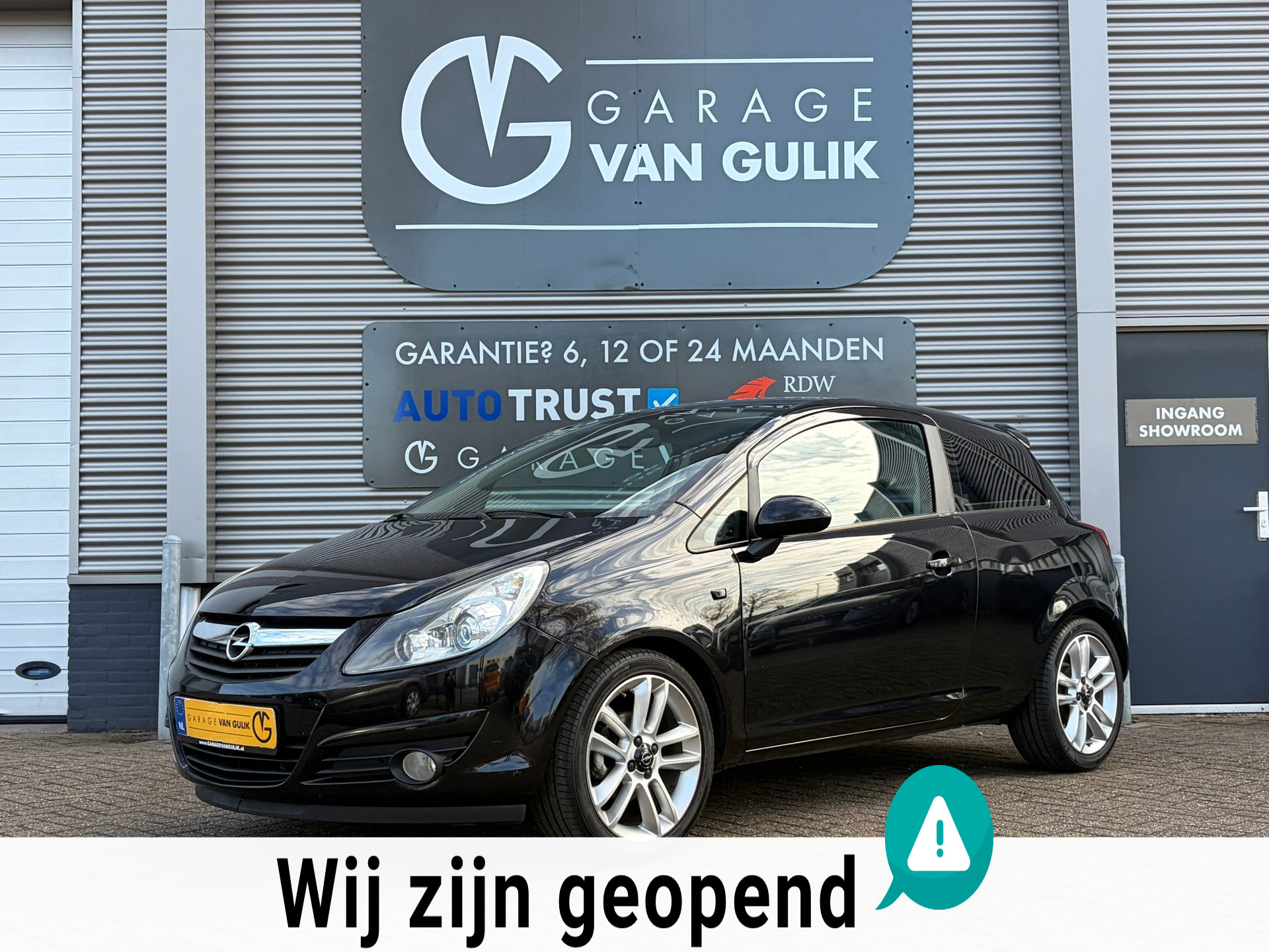 Opel Corsa 1.2-16V Edition 80PK Airco,Cruise,Isofix,ElektrRamen+Spiegels,Stoel+StuurVerwarming,Multi-Stuur,Bluetooth,Lmv. 2010 - voorkant