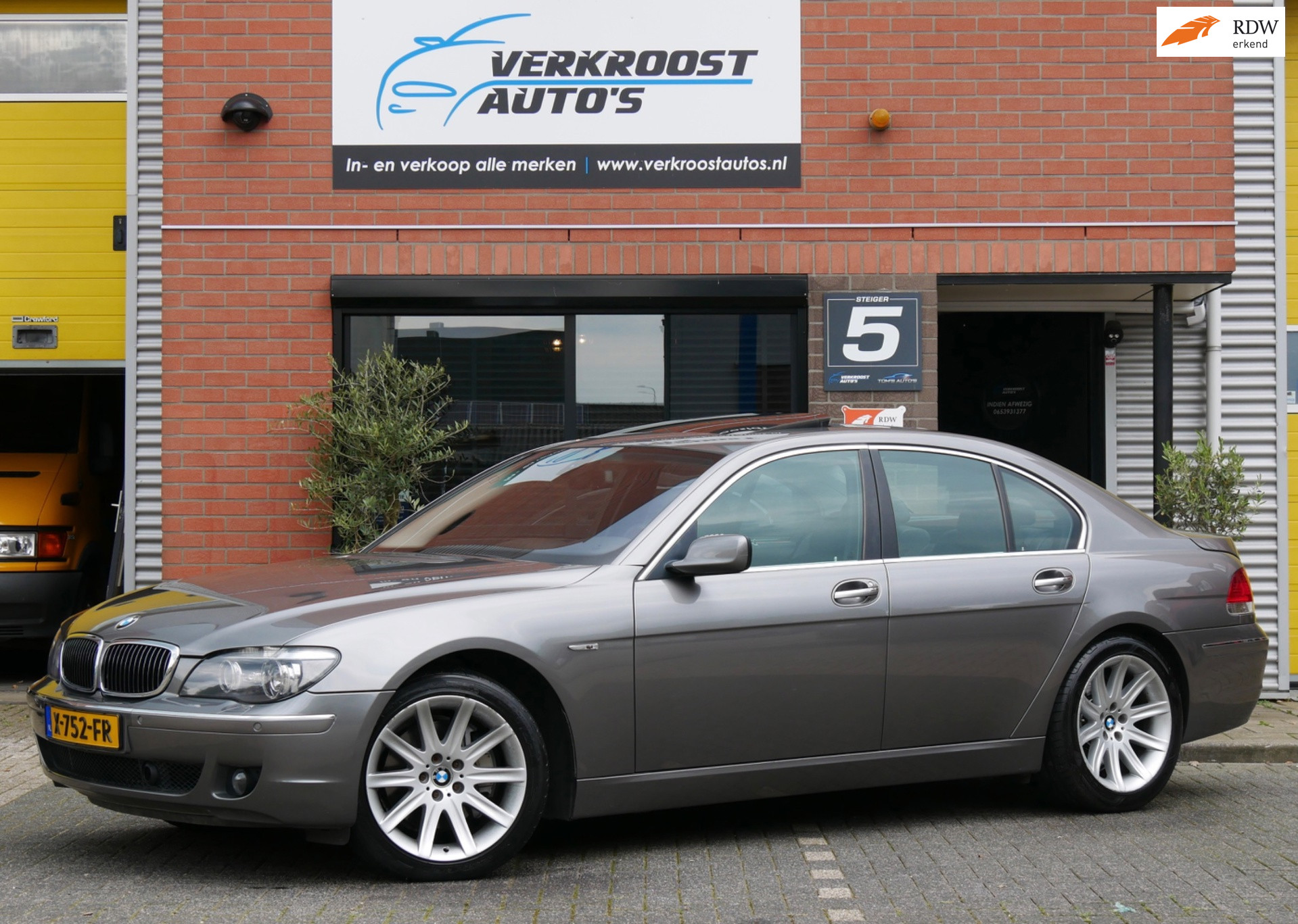 BMW 7er Reihe 750i High Executive. schuifdak. clima. nightvision. 2007 - voorkant