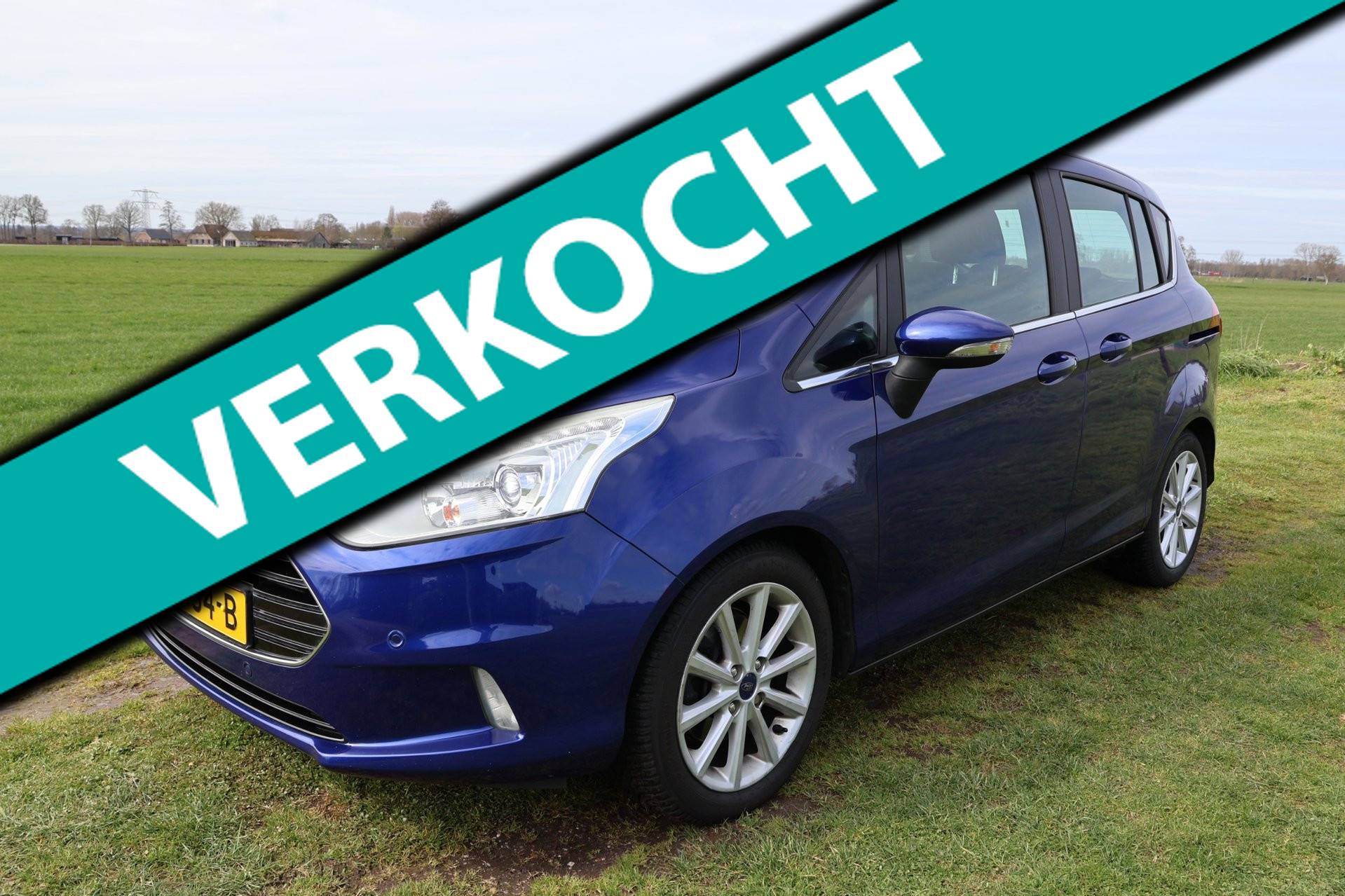 Ford B-max 1.0 EcoBoost Titanium|Trekhaak|Parkeercamera|Bluetooth|Cruise|NL-Auto-NAP| 2016 - voorkant