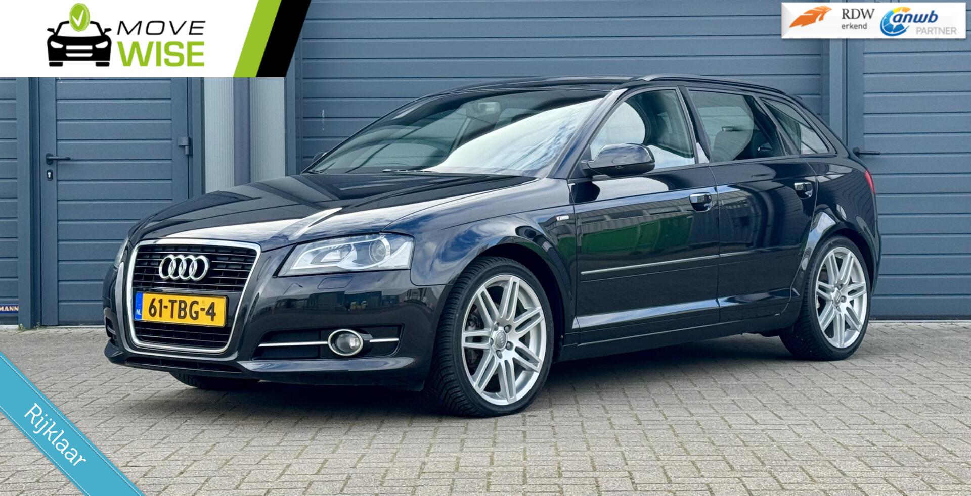 Audi Audi A3 1.4 TFSI 125pk Ambition Pro Line | S LINE | LAGE KM NAP | 5 Deurs | Cruise | Trekhaak | 2012 - voorkant