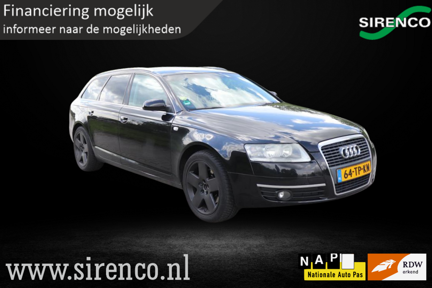 Audi Audi A6 2.0 TFSI Pro Line | leder | climate & cruise control | navigatie | bluetooth | trekhaak | 2007 - voorkant