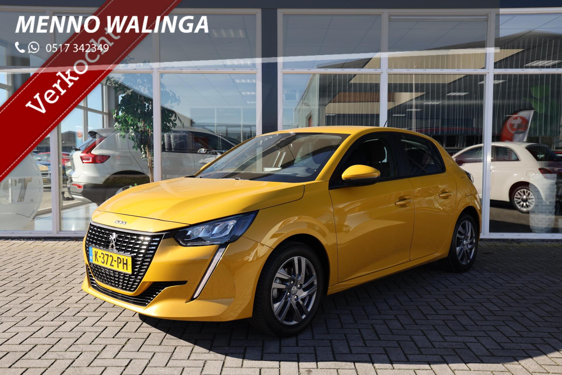 Peugeot 208 1.2 PureTech Blue Lease Active|Navi|Cruise|Stoelverwarming|Apple carplay/android auto| 2021 - voorkant