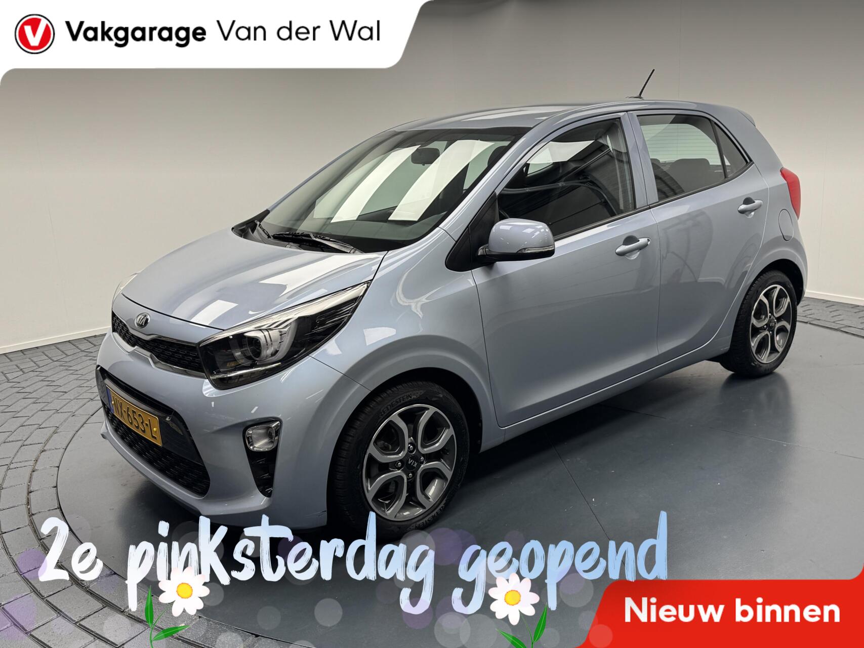 Kia Picanto 1.0 CVVT ExecutiveLine Navigatie-Cr.contr-Camera-Carplay-Clima-Lm15''velgen 2017 - voorkant