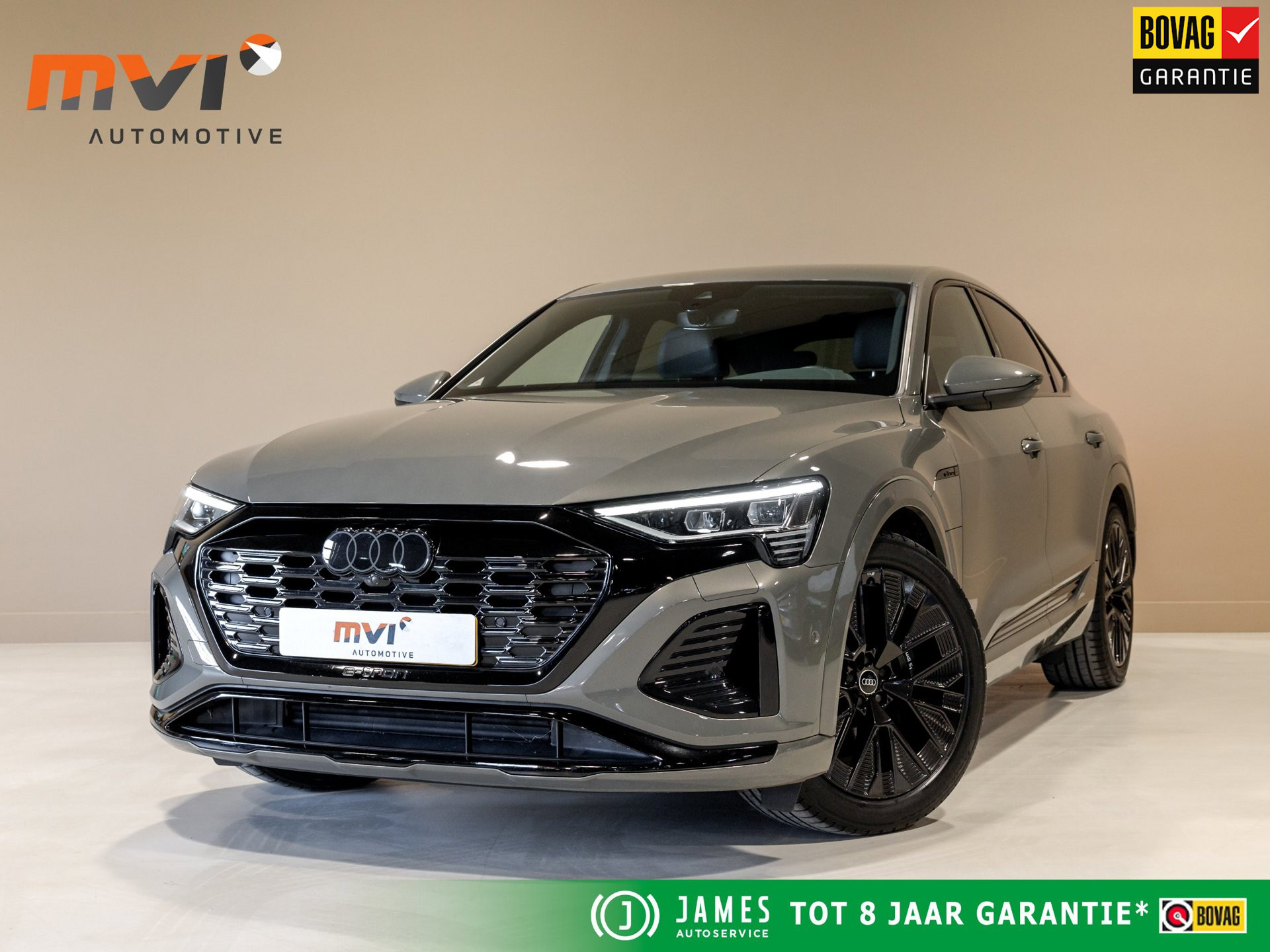 Audi Q8 Sportback 50 E-tron 50 quattro S Edition 95 kWh SOH 94% / 340pk / Elektrische stoelverstelling / Achteruitrij camera / 2023 - voorkant