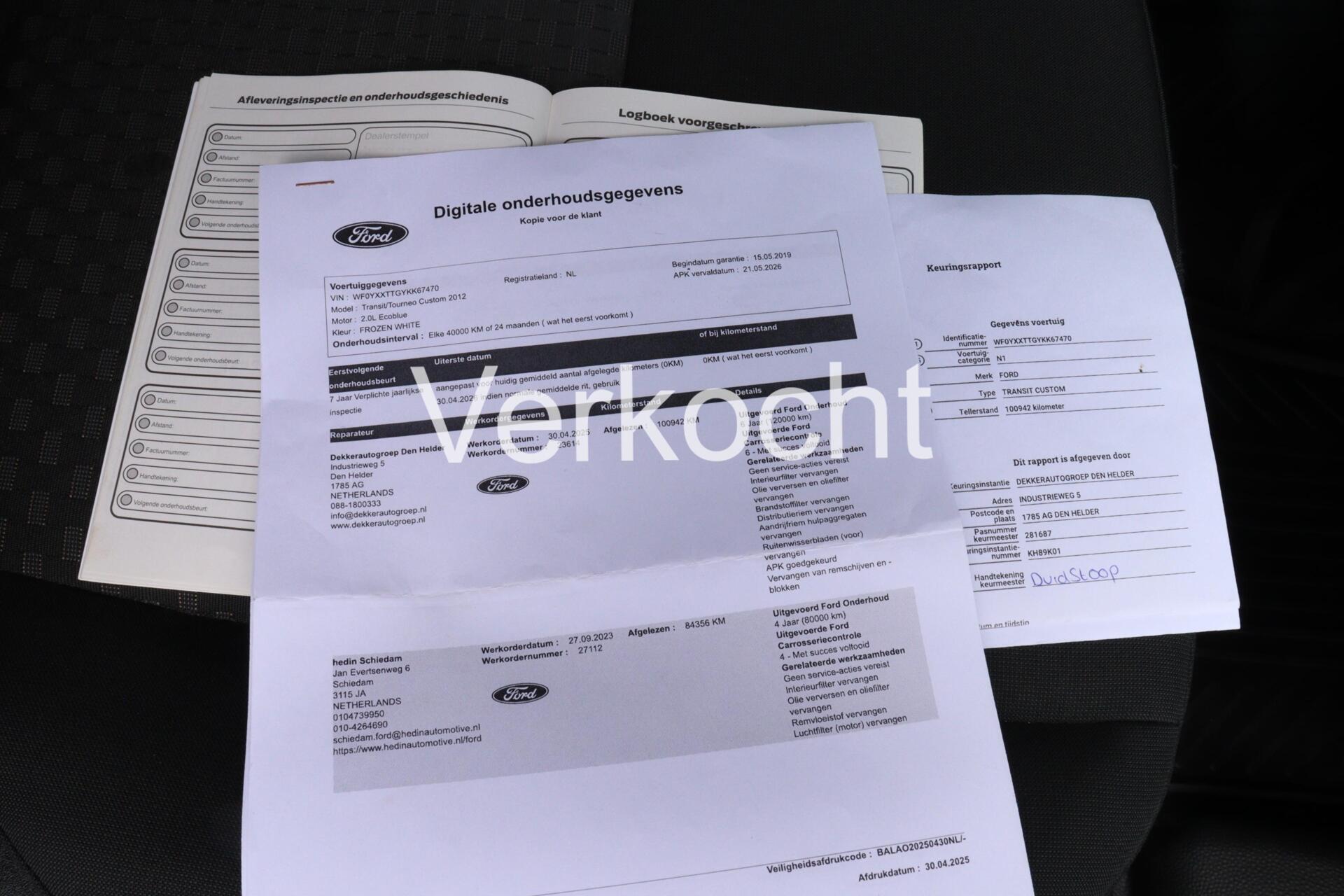 Foto van Ford Transit Custom
