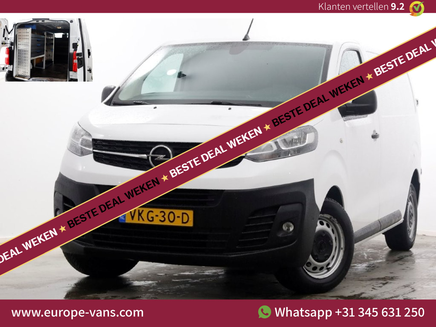 Opel Vivaro 1.5 CDTI 102pk L2H1 Edition Airco/Navi/Inrichting 01-2022 2022 - voorkant