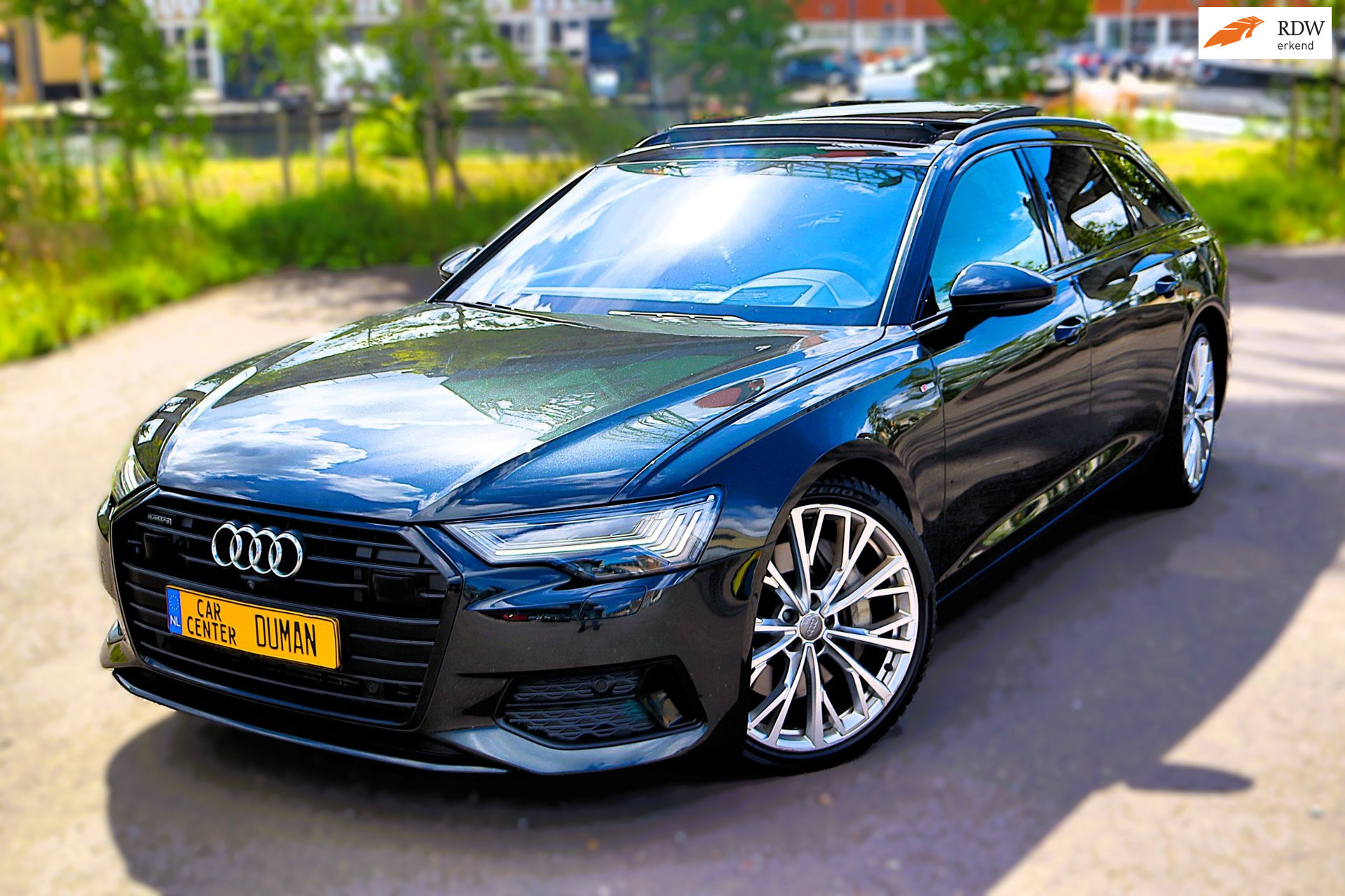Audi A6 Avant 55 TFSI Quattro V6 3 x S Line Pano Leer vierwielbesturing Full Option 2018 - voorkant
