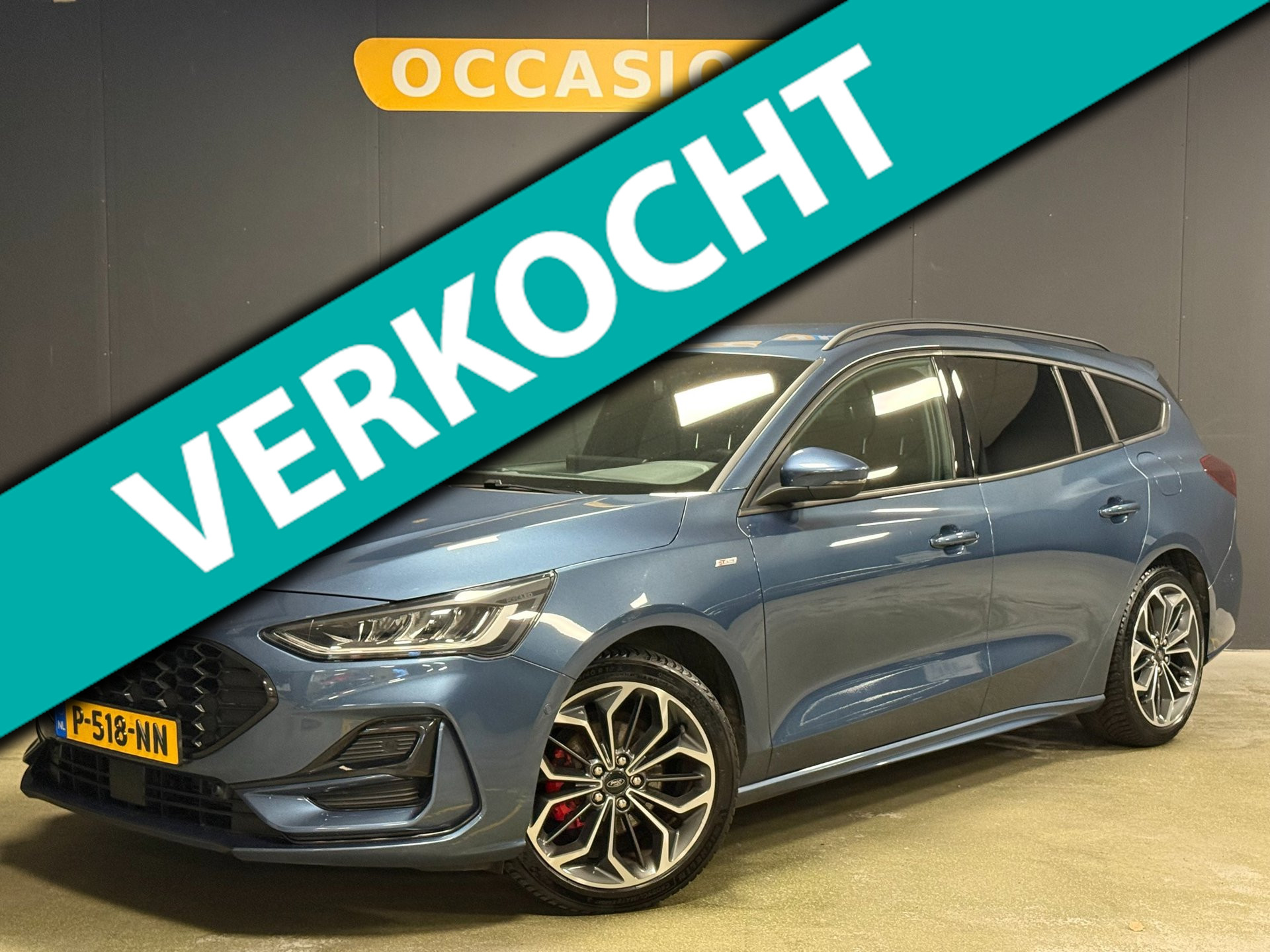 Ford Focus 1.0 EcoBoost Hybrid ST Line X|KEYLESS|LED|CAMERA|TREKHAAK|ACC|CARPLAY|DODEHOEK|B&O|STOELV|STUUR|18INCH| 2022 - voorkant