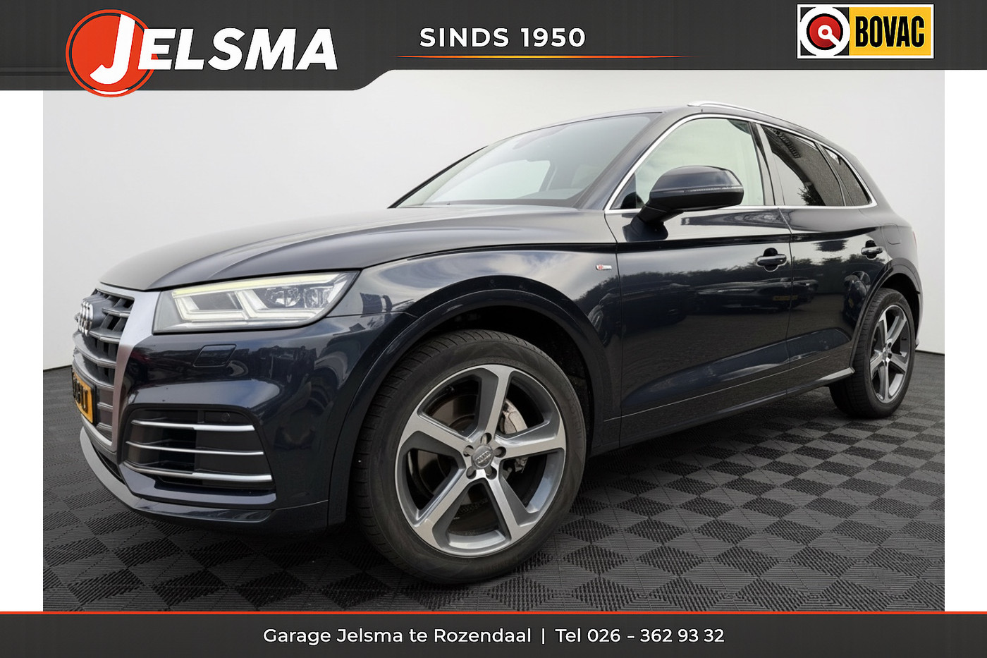 Audi Q5 2.0 TFSi 252pk Quattro Sport, 2017 - voorkant